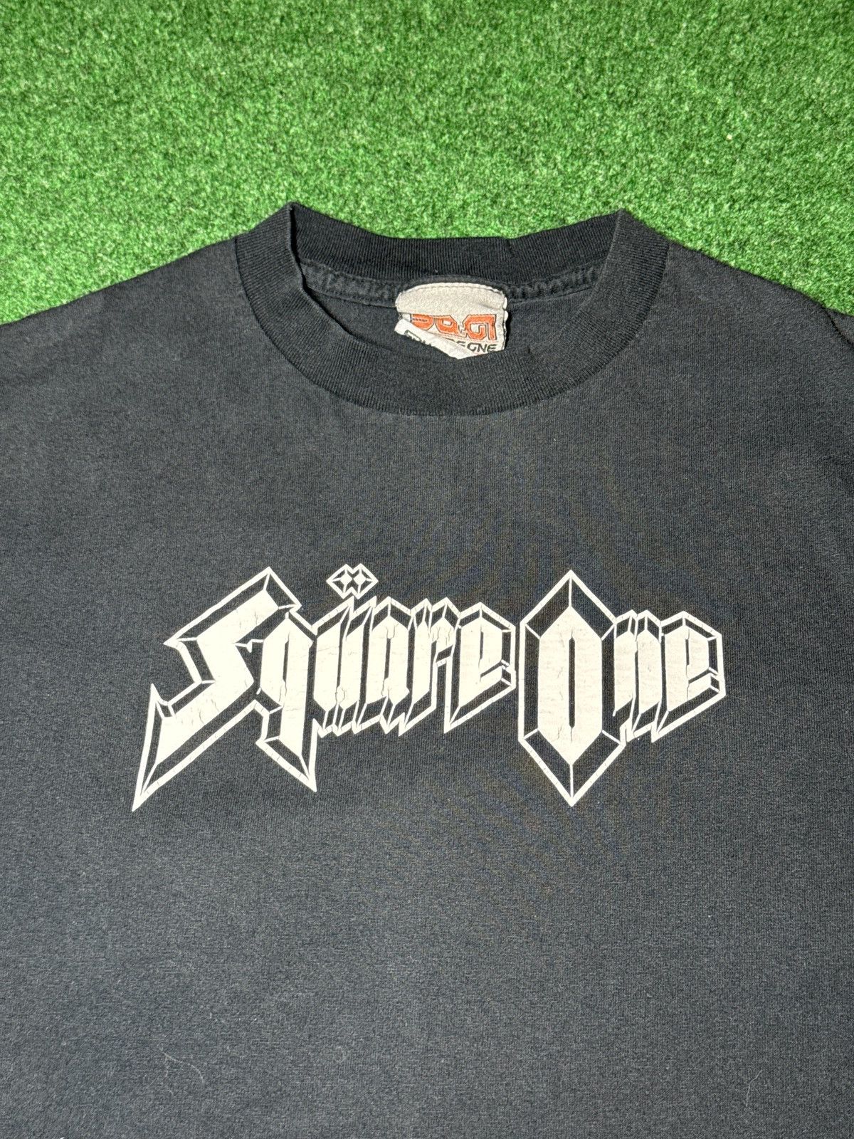 Vintage Vintage 90s Square One Grunge Punk Skater Graphic T Shirt Size US S / EU 44-46 / 1 - 2 Thumbnail