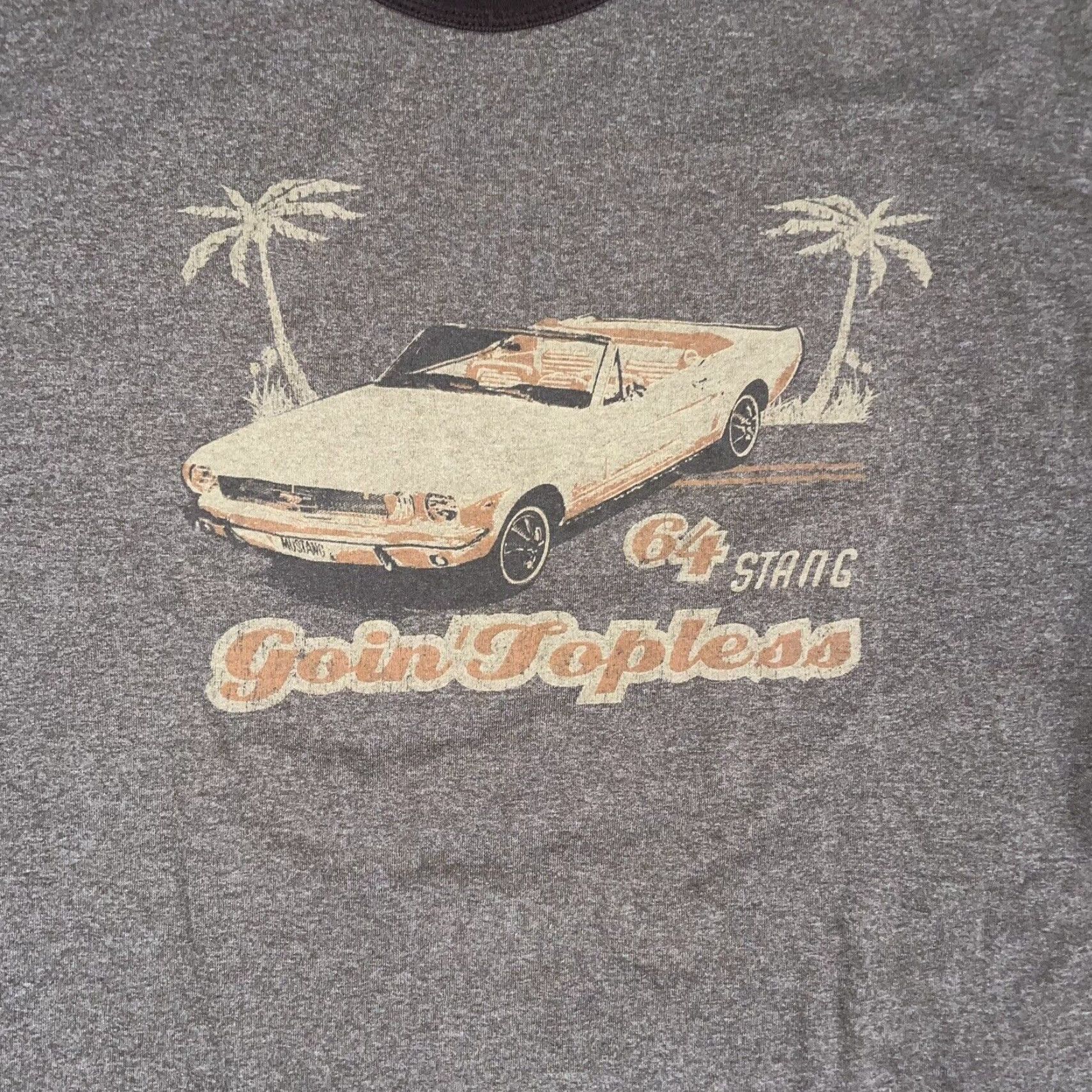Vintage VTG Tnt By Trau and Loevner 64 Mustang Goin Topless Graphic Tee Mens Size L Mustangs Topless Graphic Tee VTG Tnt By Trau Loevner 64 Mustang Goin Size US L / EU 52-54 / 3 - 4 Thumbnail