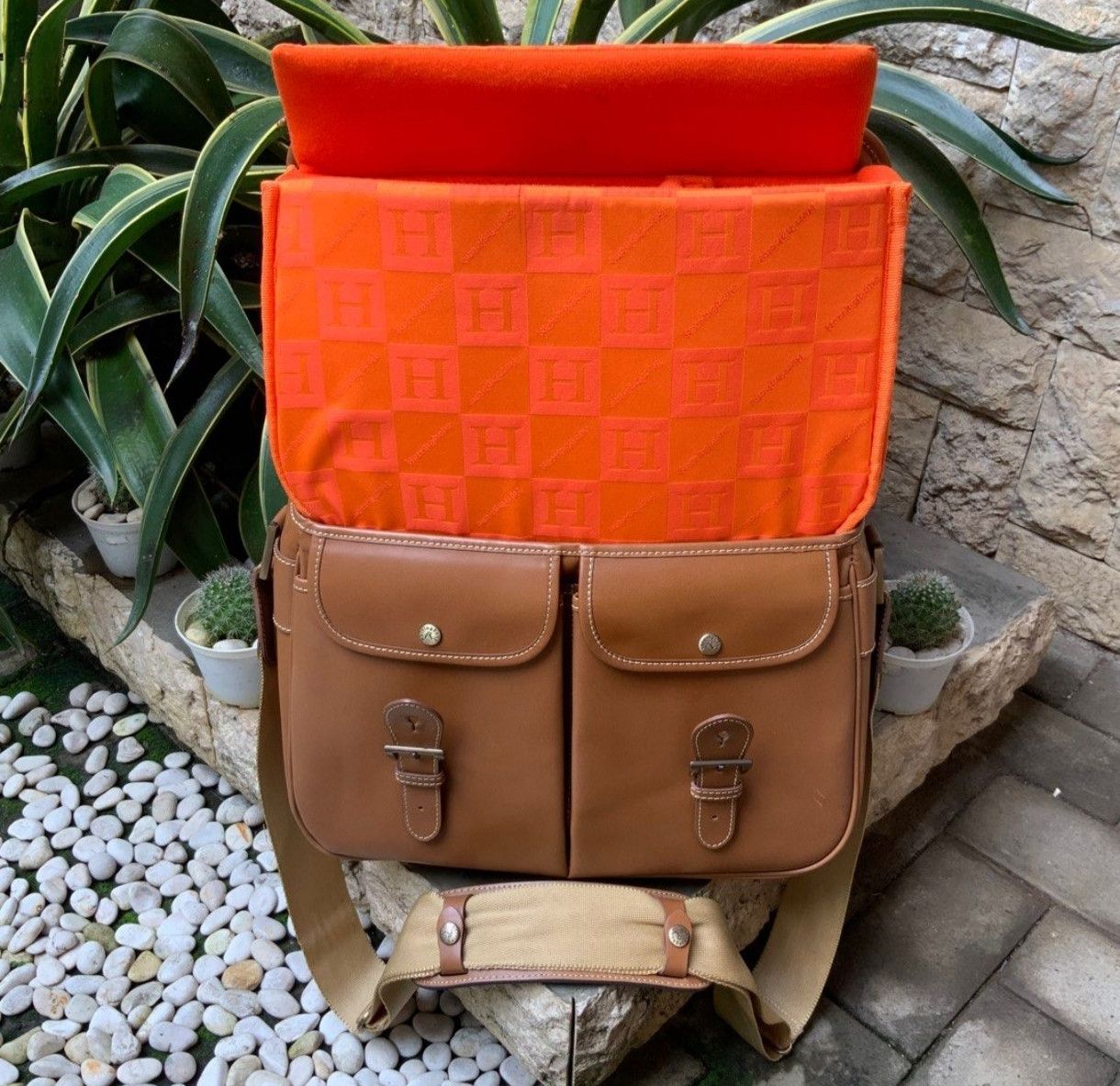 Herring Herring Bone Old Palm Leather Camera Bag Size ONE SIZE - 5 Thumbnail
