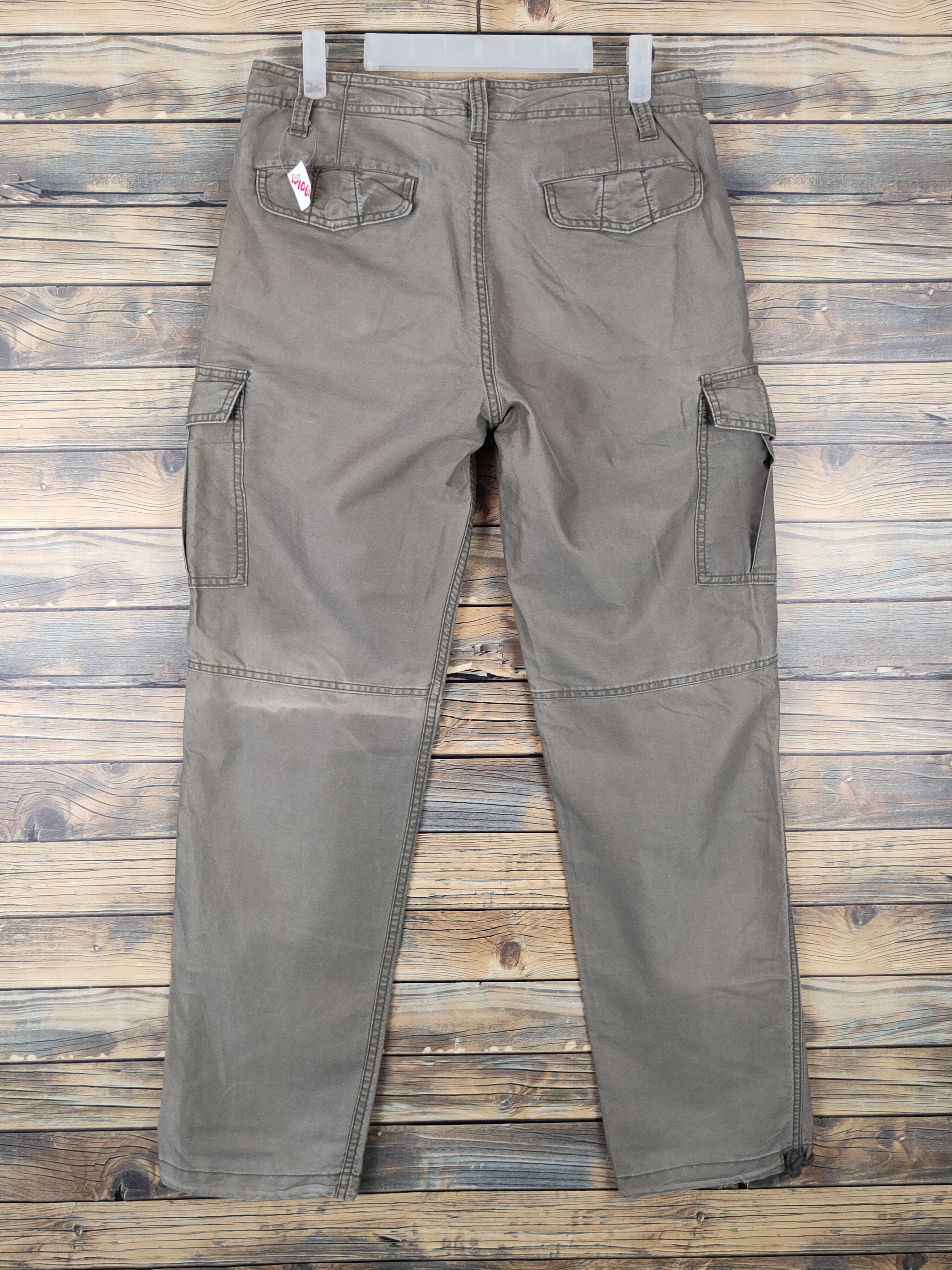 Japanese Brand Back Number Olive Multipocket Tactical Cargo Pants #W1062 Size US 29 - 8 Thumbnail