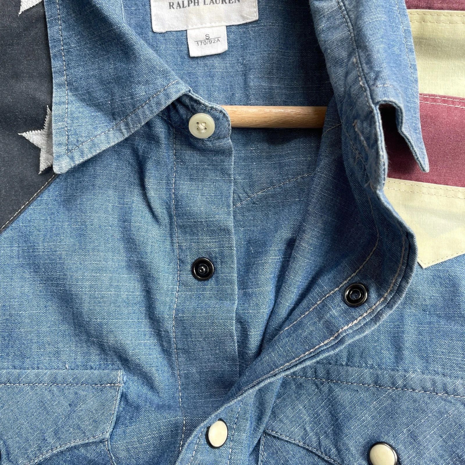 Ralph Lauren Ralph Lauren Denim&Supply U.S.A Flag Patch Western Shirt Size US S / EU 44-46 / 1 - 8 Thumbnail