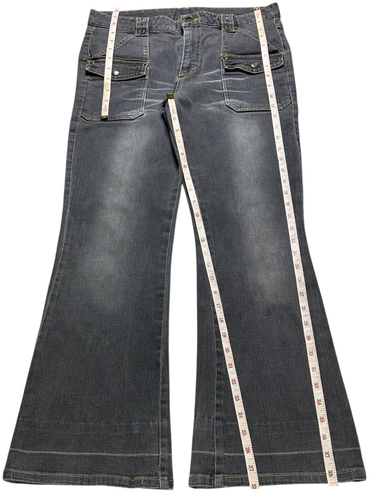 Japanese Brand Vintage Japanese Brand Bush Pant Faded Wash Flare Jeans Size US 30 / EU 46 - 13 Thumbnail