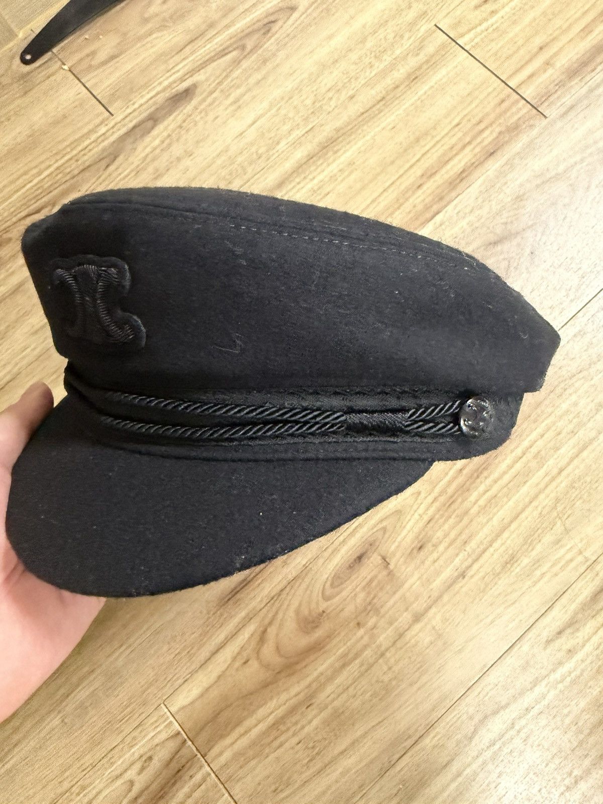 Celine Celine 23FW wiltern navy sailor cap sz59 Size ONE SIZE - 4 Thumbnail