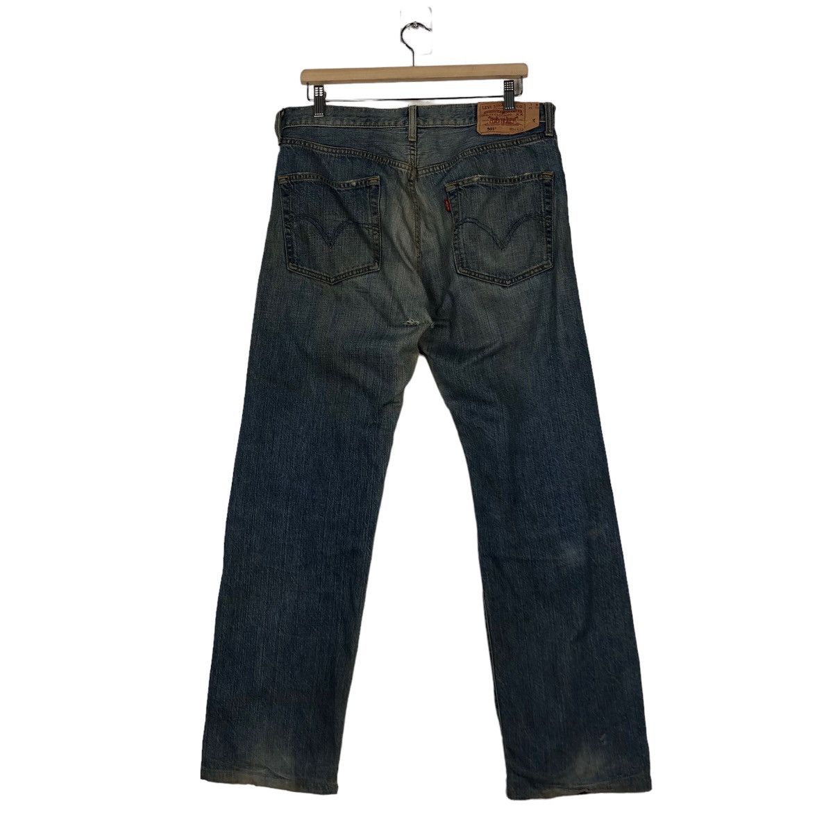 Levi's 🔥Vintage Lot 501 Levi’s Denim Jeans Biker Distressed Design Size US 34 / EU 50 - 8 Thumbnail