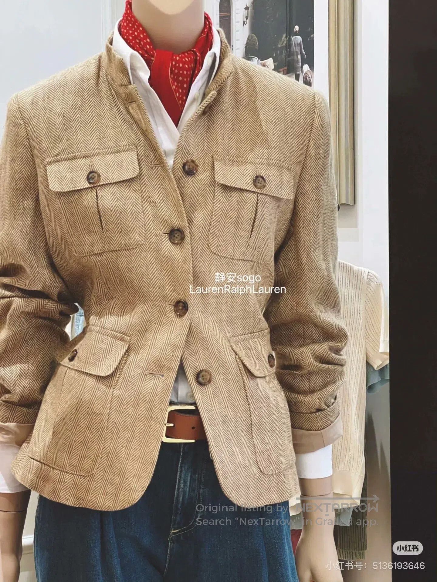 Ralph Lauren Purple Label Ralph Lauren Houndstooth Jacket. Size US M / EU 48-50 / 2 - 1 Thumbnail