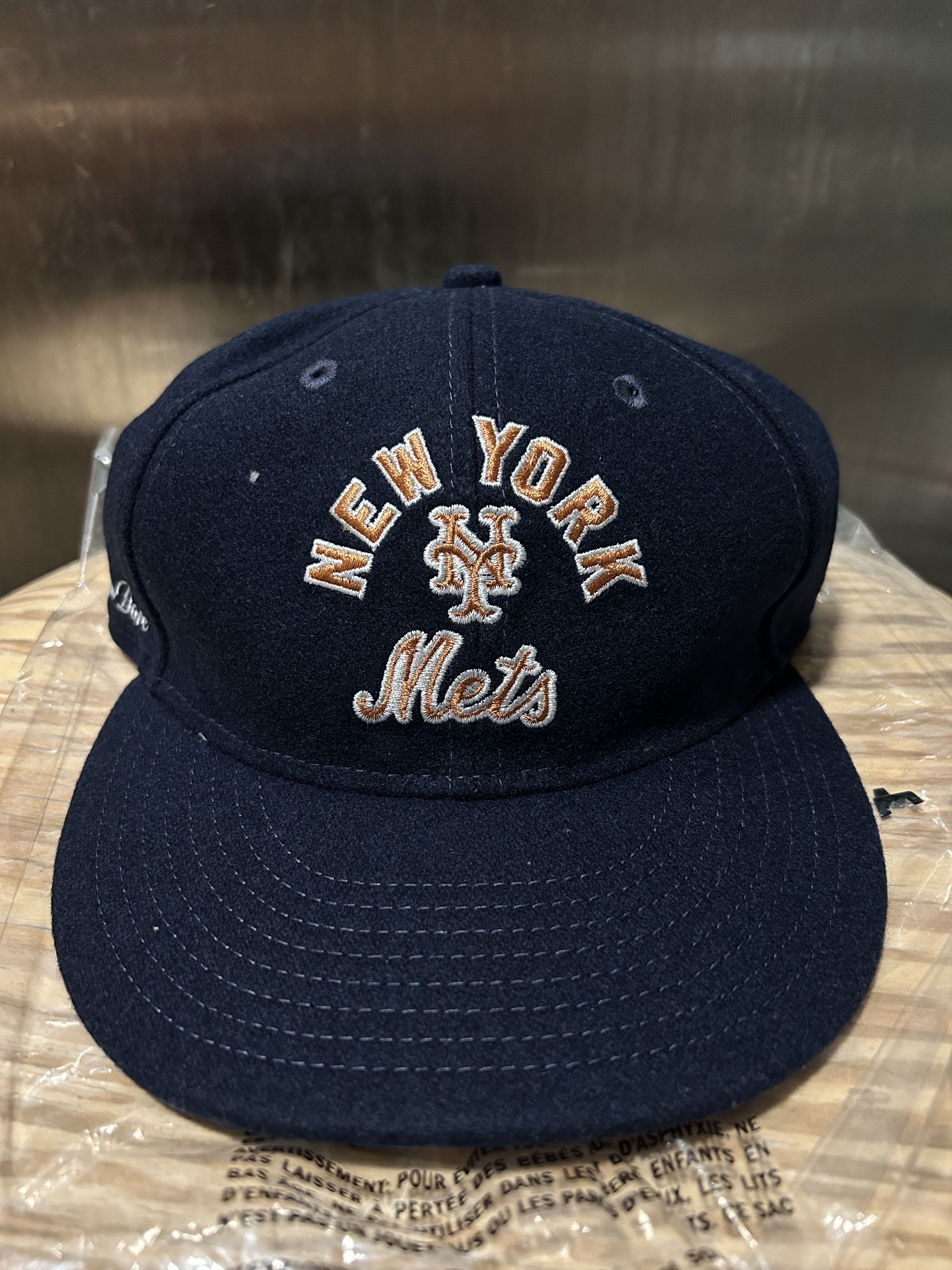image of Aime Leon Dore x Mets Ald / New York Mets Wool Hat in Navy, Men's