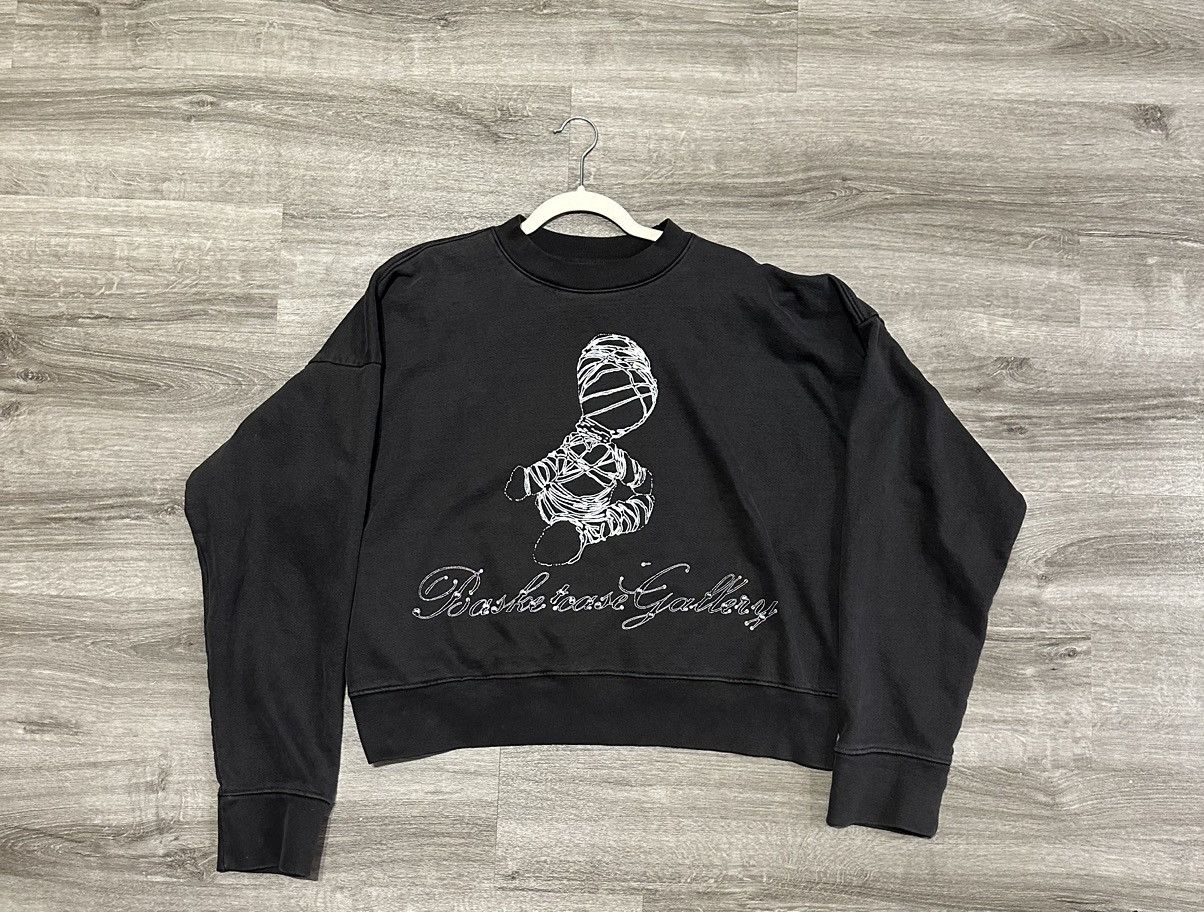 image of Mummy Bear Basketcase Gallery Crewneck in Black, Men's (Size Small)