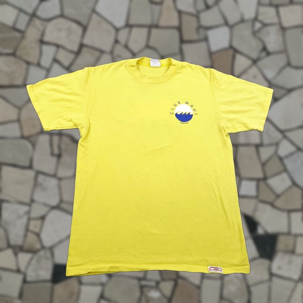 Vintage VINTAGE Crazy Shirts Club Maui Shirt Mens M Yellow Hawaii Surf Hawaiian 90s Shirt Mens Size US M / EU 48-50 / 2 - 1 Thumbnail