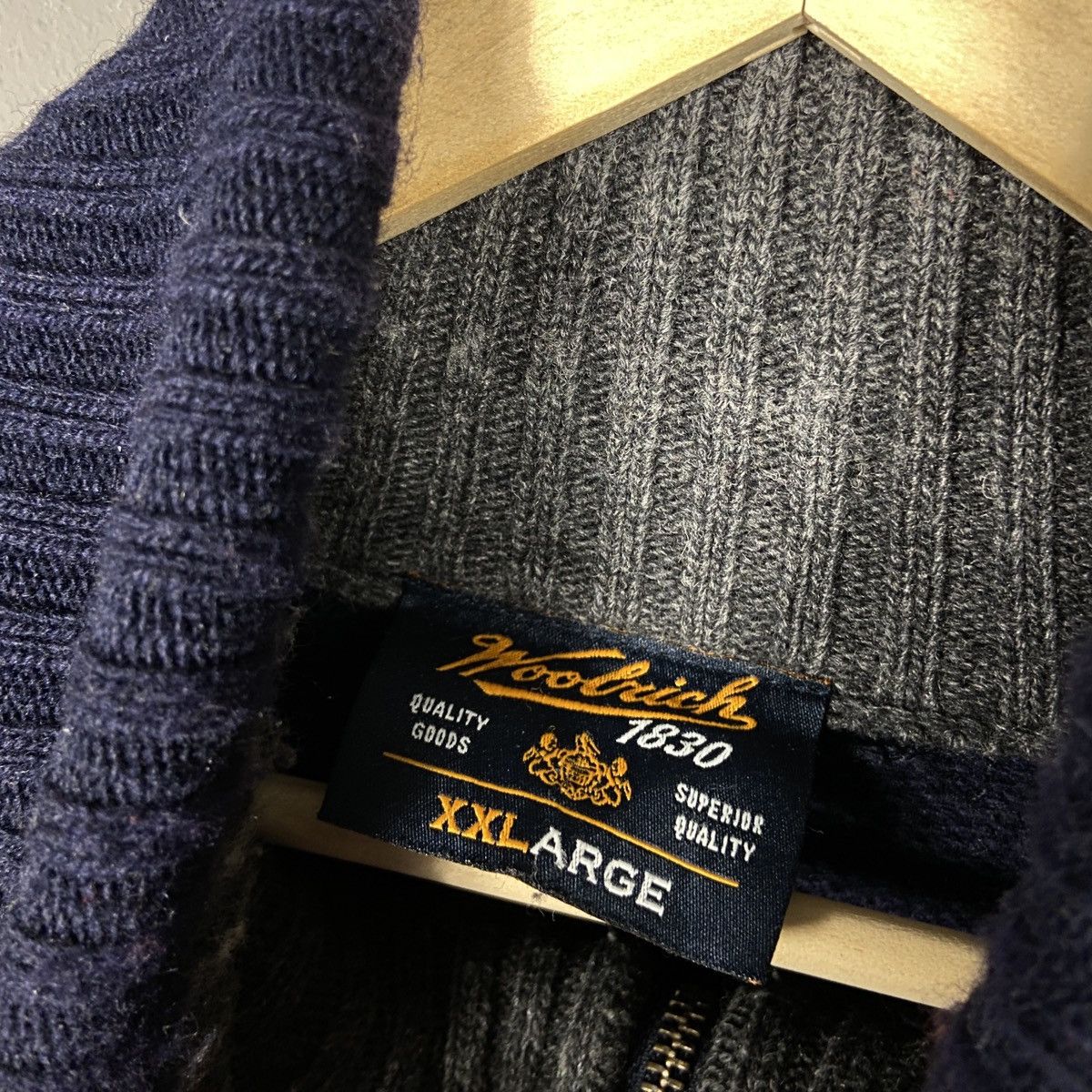 Vintage × Woolrich Woolen Mills Wollrich vintage wool zip sweater Size US XXL / EU 58 / 5 - 3 Thumbnail