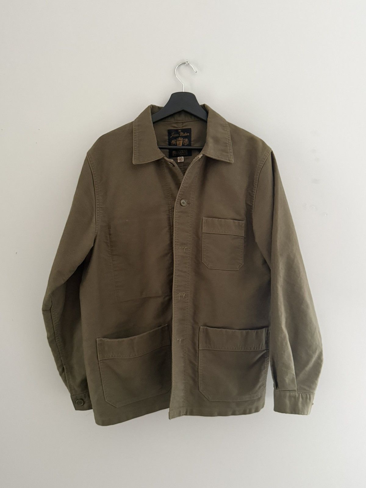 Full Count & Co. FULL COUNT Cotton Moleskin Chore Jacket Size US M / EU 48-50 / 2 - 1 Thumbnail