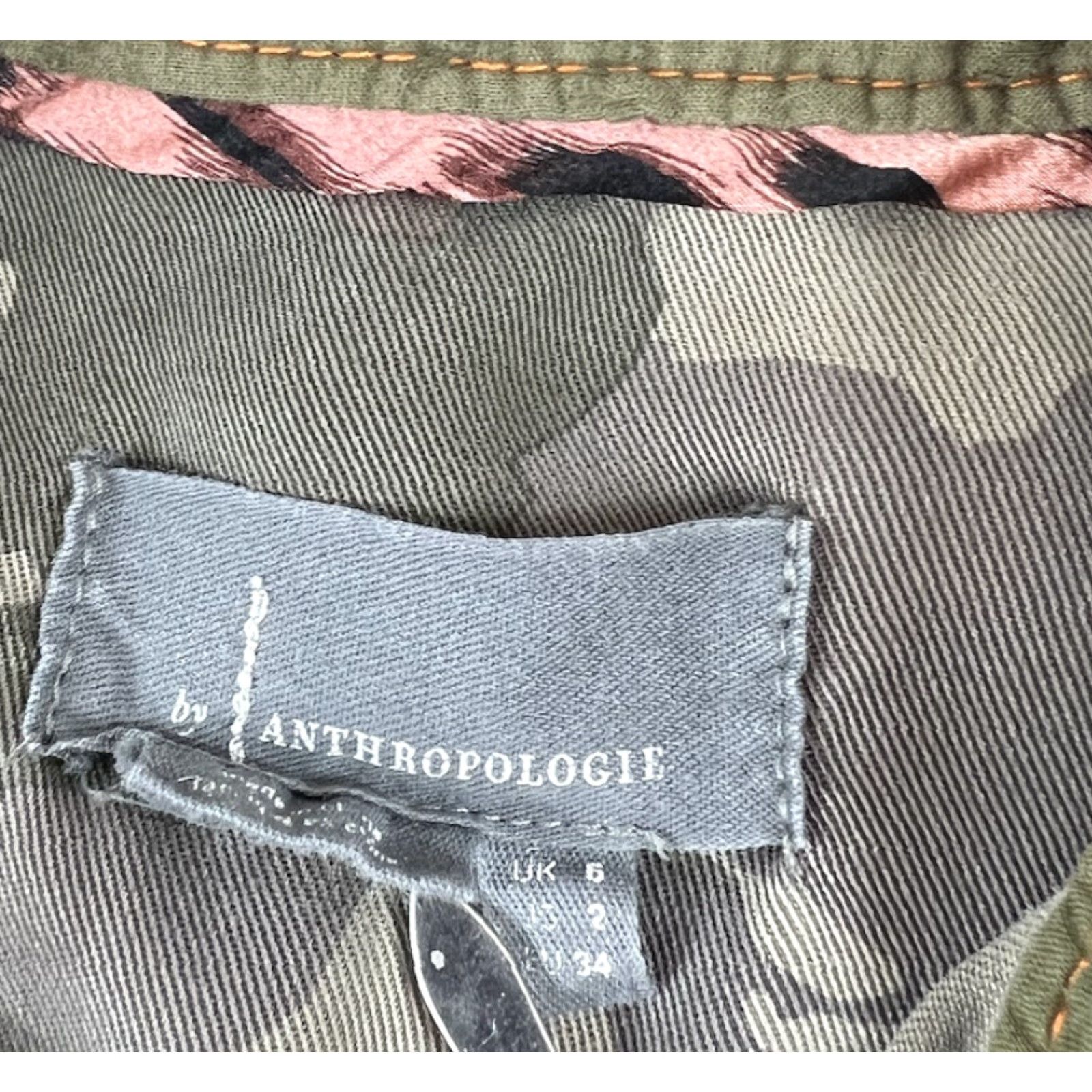 Anthropologie Anthropologie Womens Top Montana Camouflage Button-Down Blouse Size 2 Shirt Size XS / US 0-2 / IT 36-38 - 6 Thumbnail