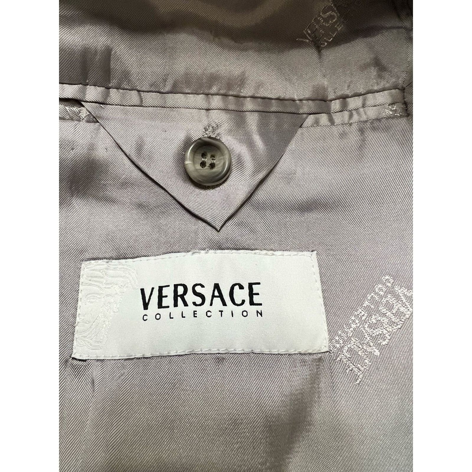 Versace Versace Collection by Gianni Versace Gray Blazer Size 40R US Size 40R - 5 Thumbnail