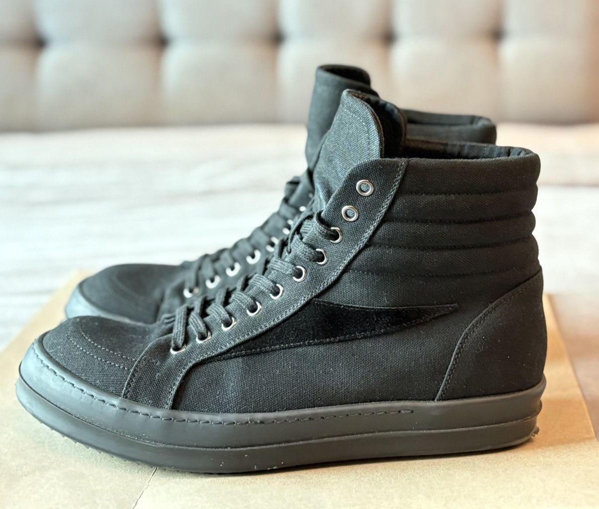 Rick Owens Drkshdw Vintage Hi Top sneakers Size US 12 / EU 45 - 2 Thumbnail