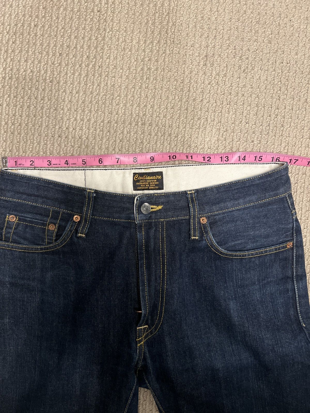 Civilianaire Civilianiare Slim Flaco Selvedge Denim Size US 31 - 11 Thumbnail