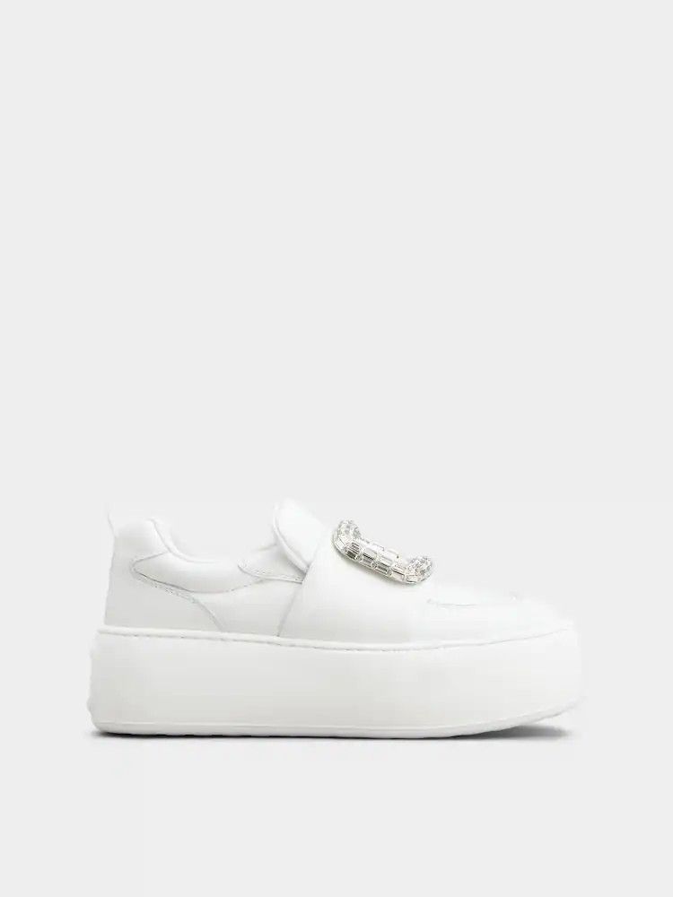 Roger Vivier o1s22i1n0325 Low-Top Sneakers in White Size US 10 / IT 40 - 1 Thumbnail