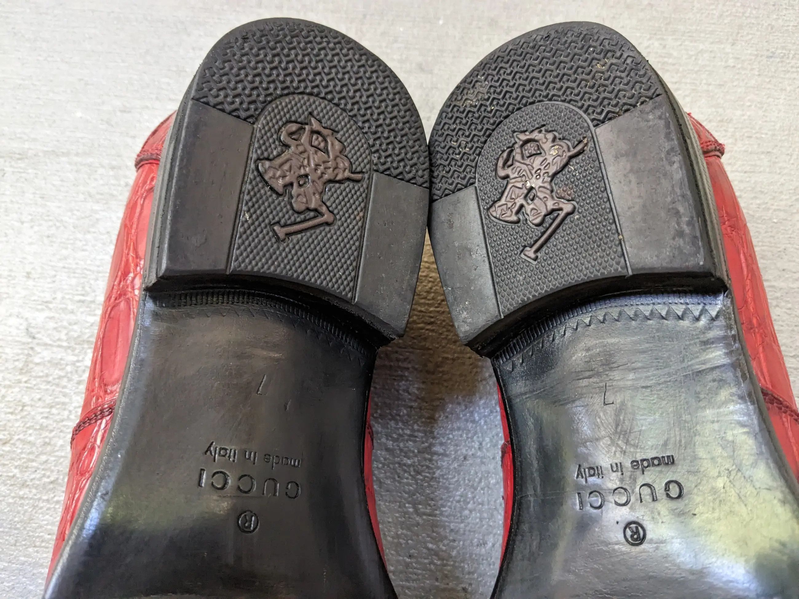 Gucci Gucci Horsebit Loafers Red Crocodile 7.5 Snaffle Bit Exotic Size US 7.5 / EU 40-41 - 18 Thumbnail