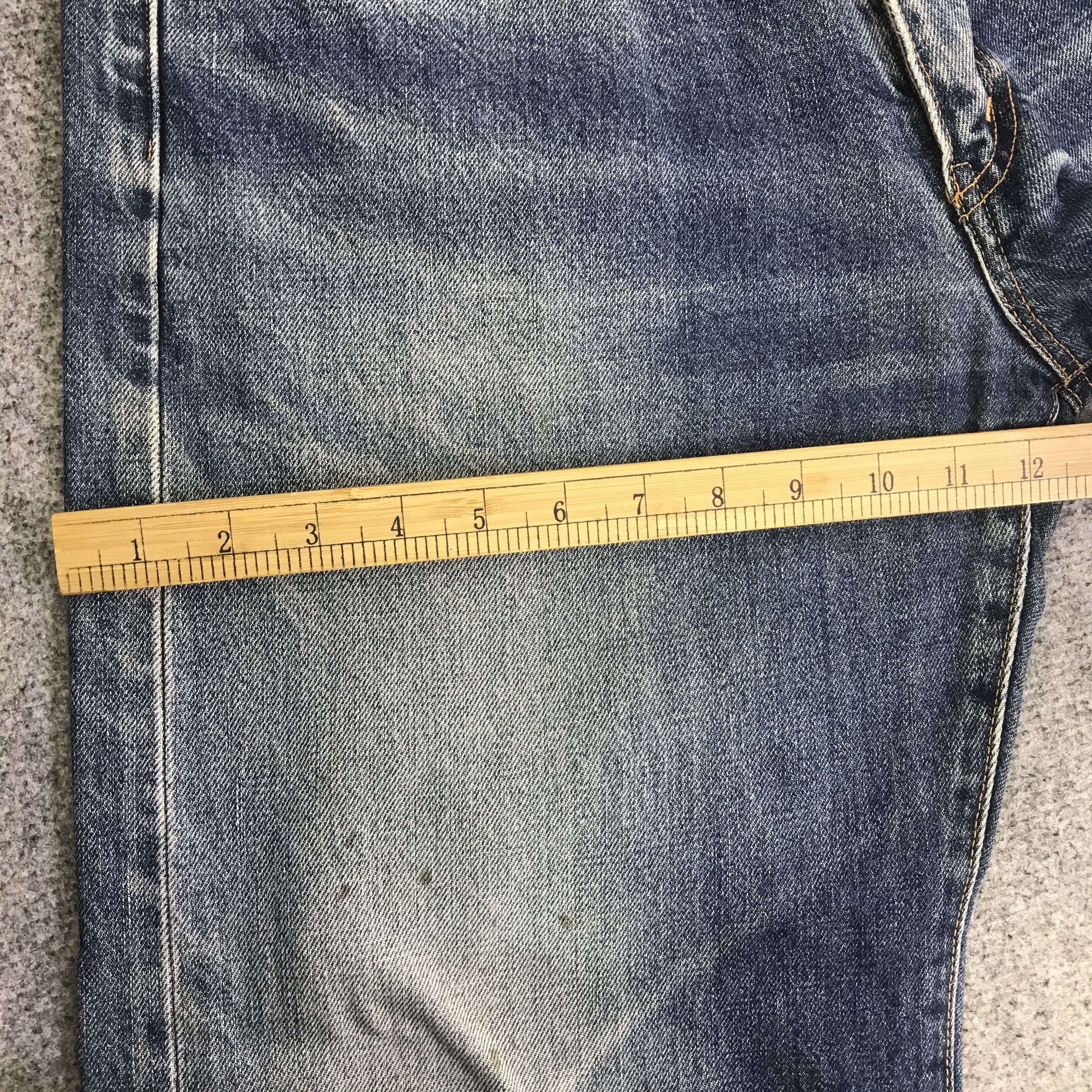 Japanese Brand bobson distressed Baggy denim pants K74B14 Size US 33 - 9 Thumbnail