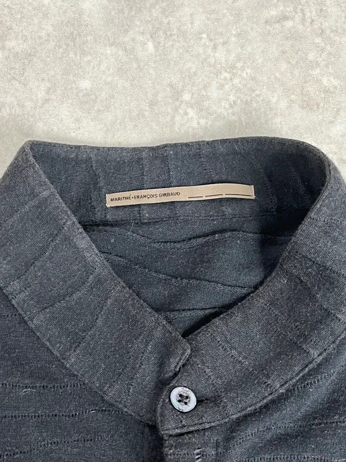Marithe + Francois Girbaud SS2008 Marithé + François Girbaud Black Pleats Light Shirt Size US L / EU 52-54 / 3 - 9 Thumbnail