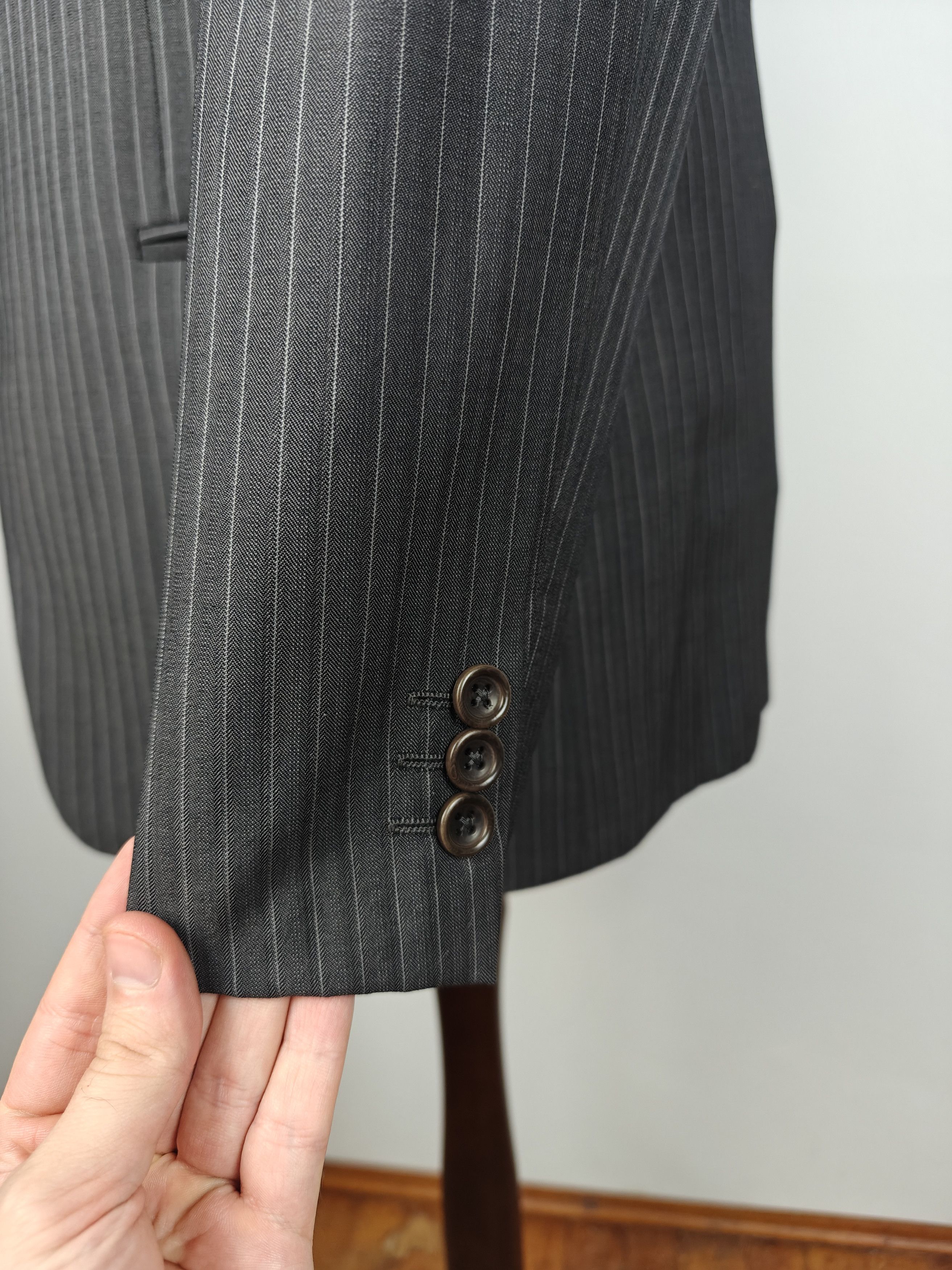 Armani Collezioni Armani Collezioni Blazer Wool Jacket Striped size 50/R Size 40R - 7 Thumbnail