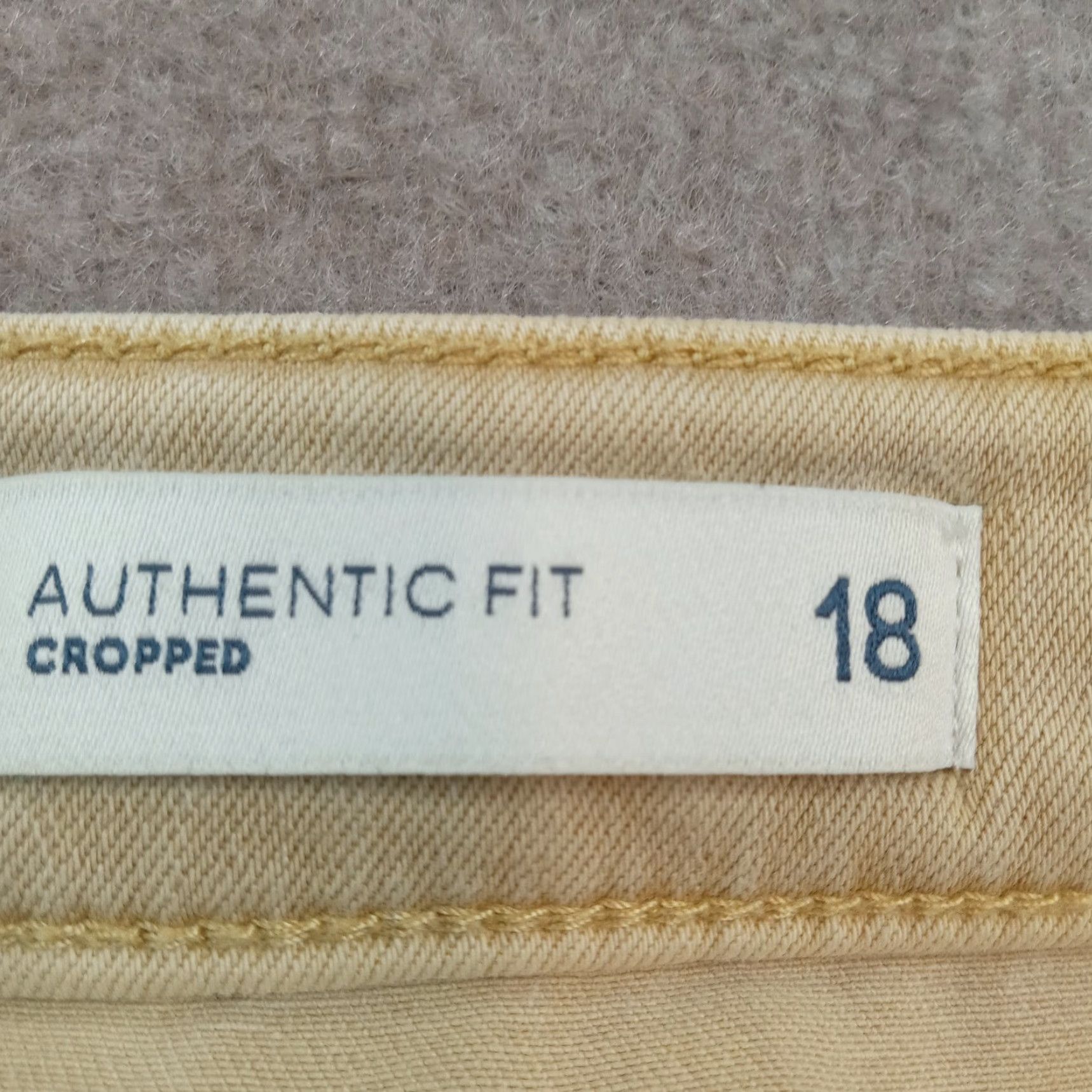 J. Jill J. Jill Women's Brown Cropped Straight Leg Stretch Jeans, Size 18 Size 38" / US 16 / IT 52 - 7 Thumbnail