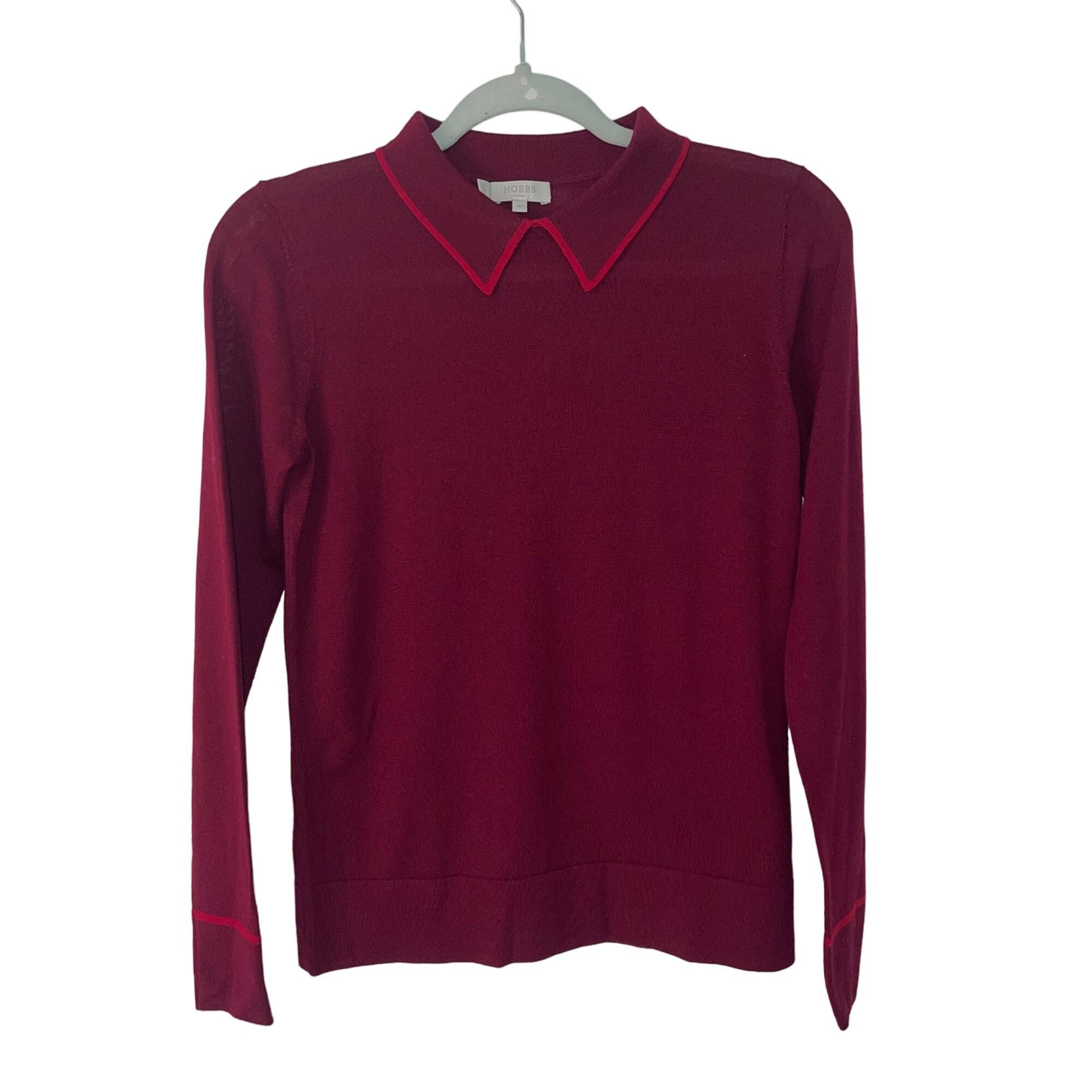 Hobbs London Hobbs London Womens Sweater Size XS Red Nicole Size XS / US 0-2 / IT 36-38 - 1 Thumbnail