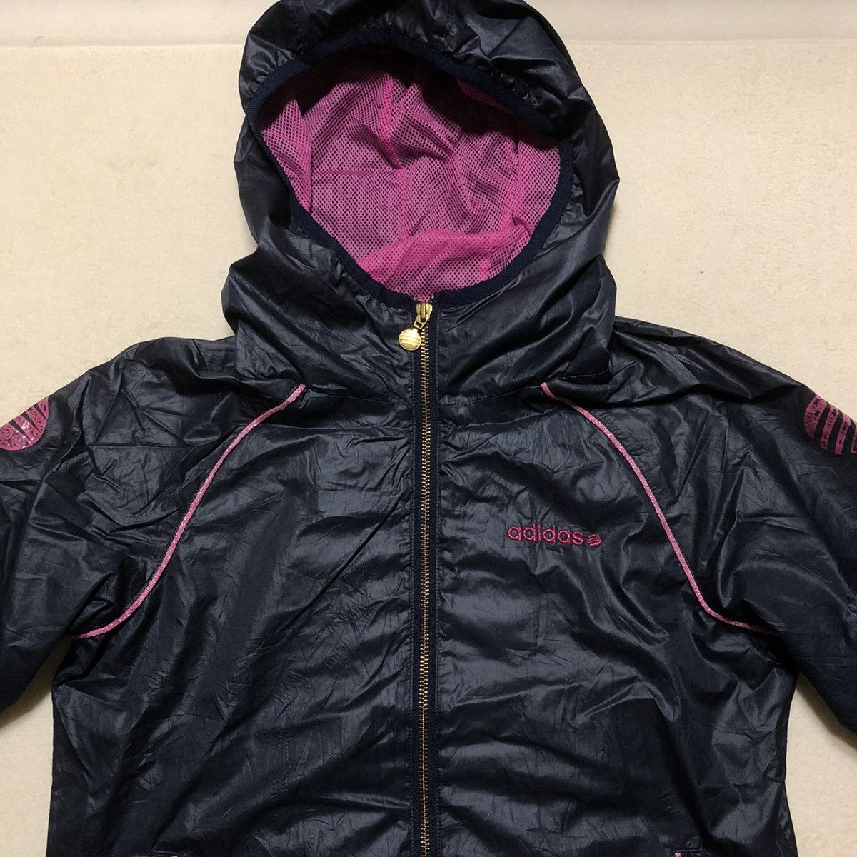 Adidas ADIDAS NEO Ladies Hooded Windbreaker Size XS / US 0-2 / IT 36-38 - 2 Thumbnail