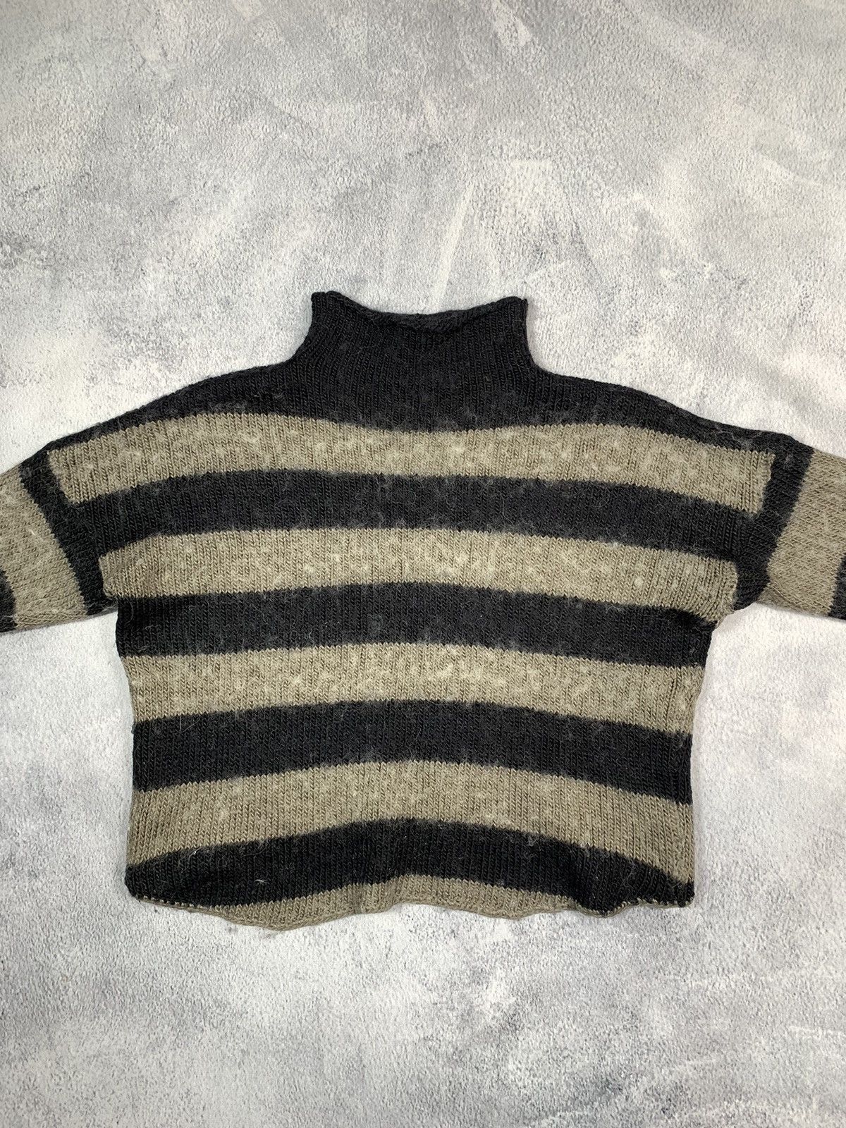 Japanese Brand × Vintage Vintage Y2K striped cropped sweater streetwear size M Size M / US 6-8 / IT 42-44 - 7 Thumbnail