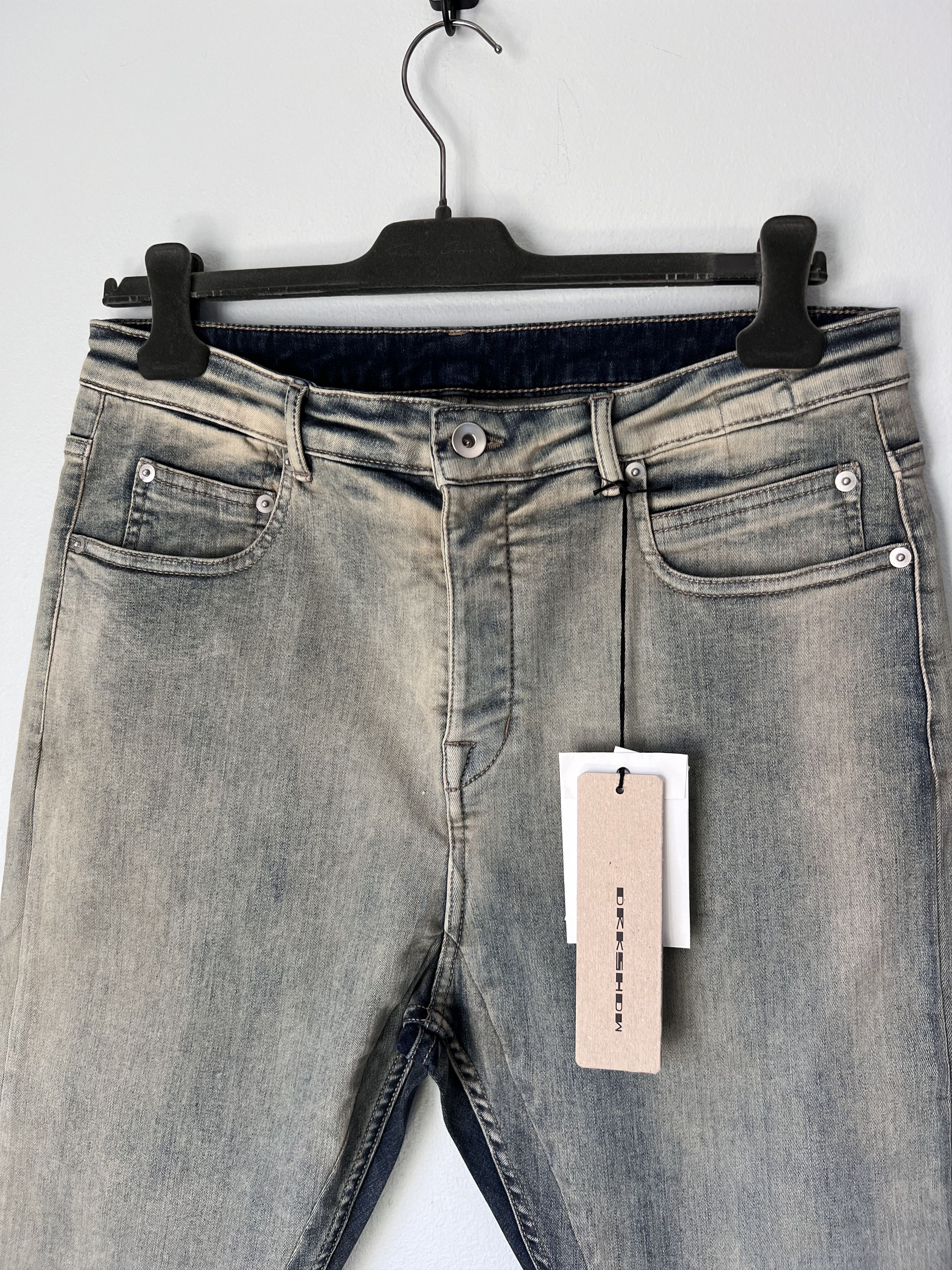 Rick Owens Drkshdw Rick Owens DRKSHDW Detroit Cut Jeans in Sky Orange Degrade Size US 32 / EU 48 - 2 Thumbnail