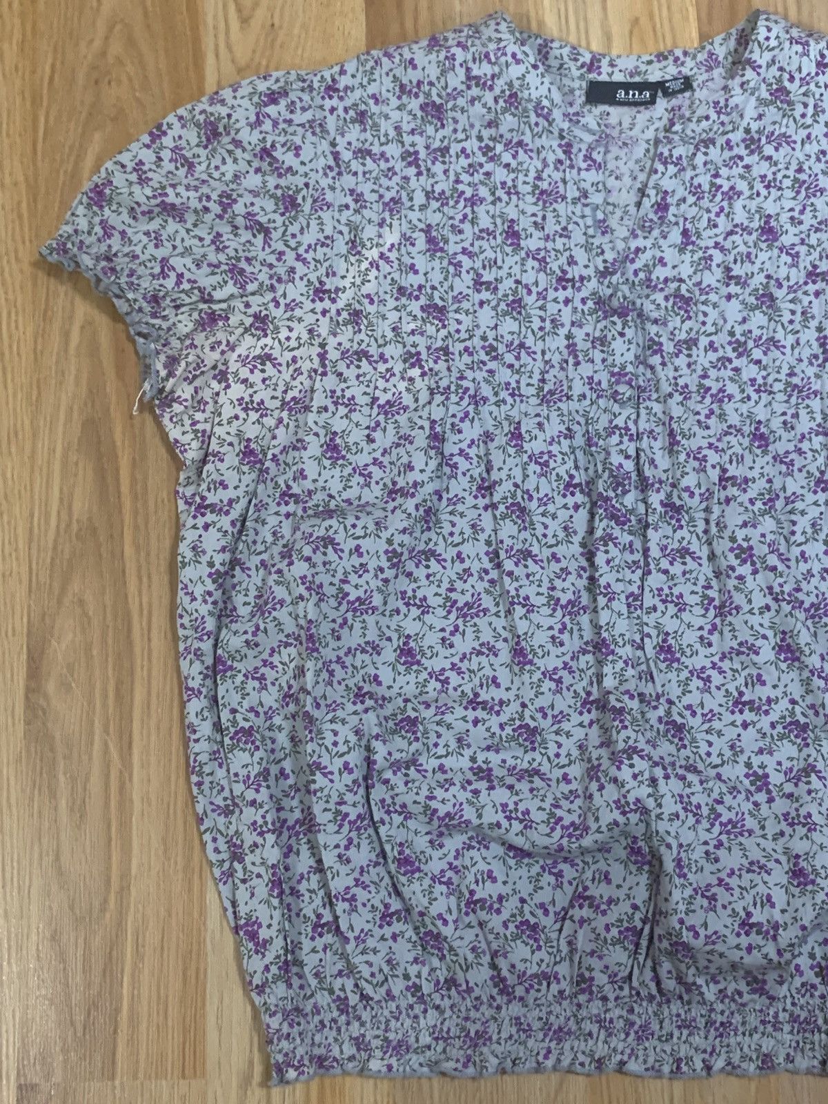 Other SzM (W’s)- A.N.A A New Approach Floral Print V-Neck Blouse Size M / US 6-8 / IT 42-44 - 4 Thumbnail