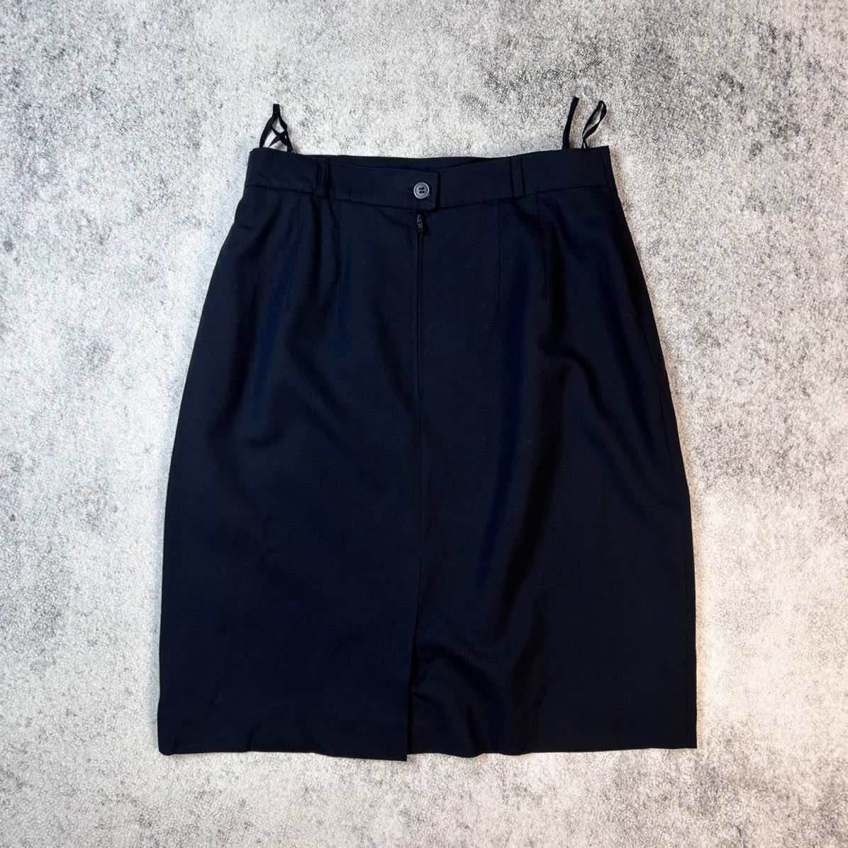 Burberry Classic Vintage BURBERRYS Skirt Navy Vintage Clothing Size 32" / US 10 / IT 46 - 2 Thumbnail