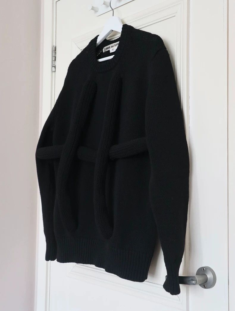 Comme des Garcons Comme Des Garcons Black three-dimensional thick rope sweat Size M / US 6-8 / IT 42-44 - 1 Thumbnail