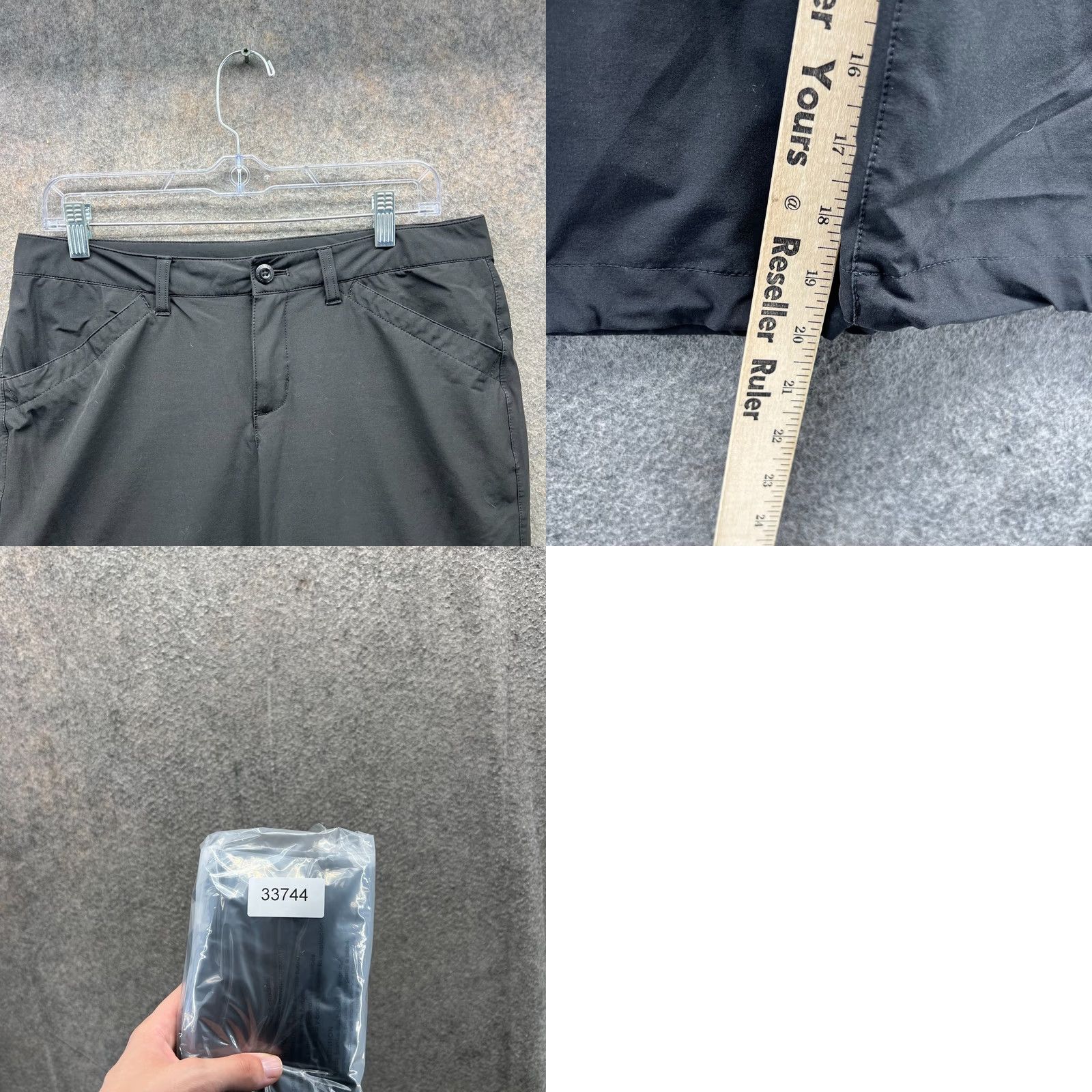 Eddie Bauer Eddie Bauer Pants Womens 6 Black Capri Lightweight Stretch Outdoor Hiking Ascent Size 28" / US 6 / IT 42 - 8 Thumbnail