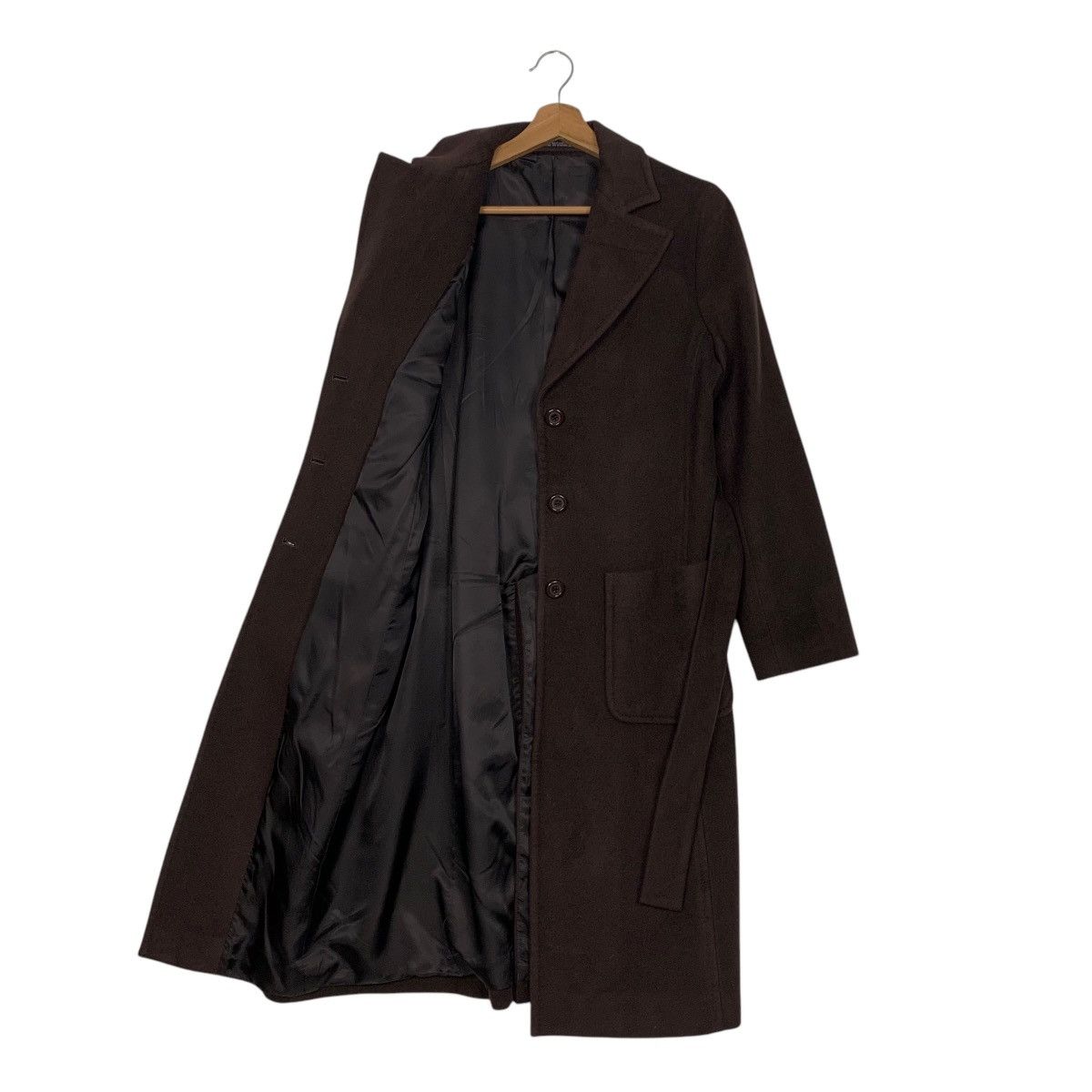 Japanese Brand INED Brown Wool Cashmere Overcoat / Jacket #2696-C121 Size M / US 6-8 / IT 42-44 - 10 Thumbnail
