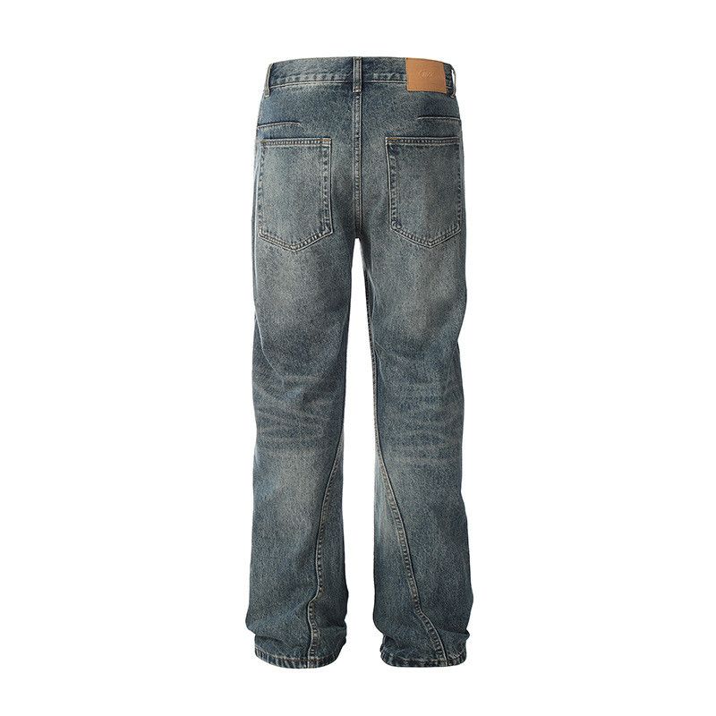 Jean American retro pleated straight leg jeans Size US 32 / EU 48 - 2 Thumbnail