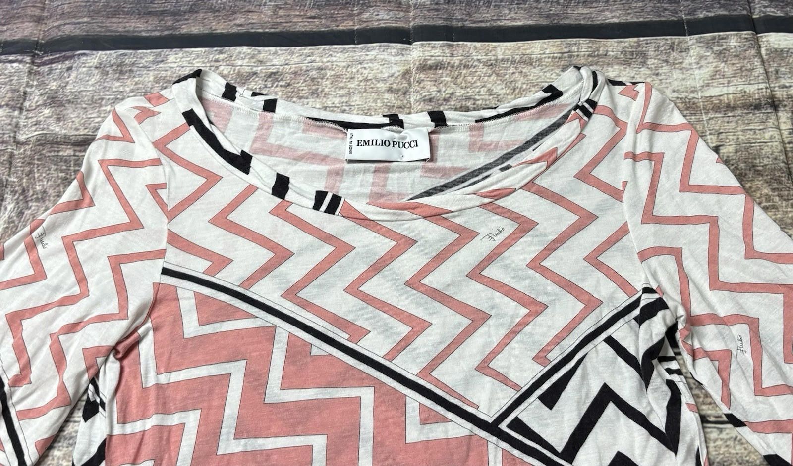 Emilio Pucci Emilio Pucci Top Women's IT 38 US 4 Jersey Rayon Italy Size S / US 4 / IT 40 - 4 Thumbnail