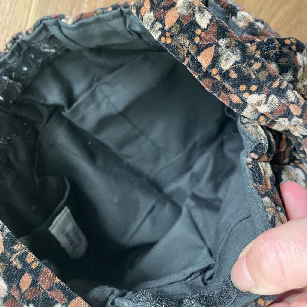 Vintage Vintage 70s Artisan Quilted Velveteen Purse Bag Pouch Wallet Size ONE SIZE - 7 Thumbnail