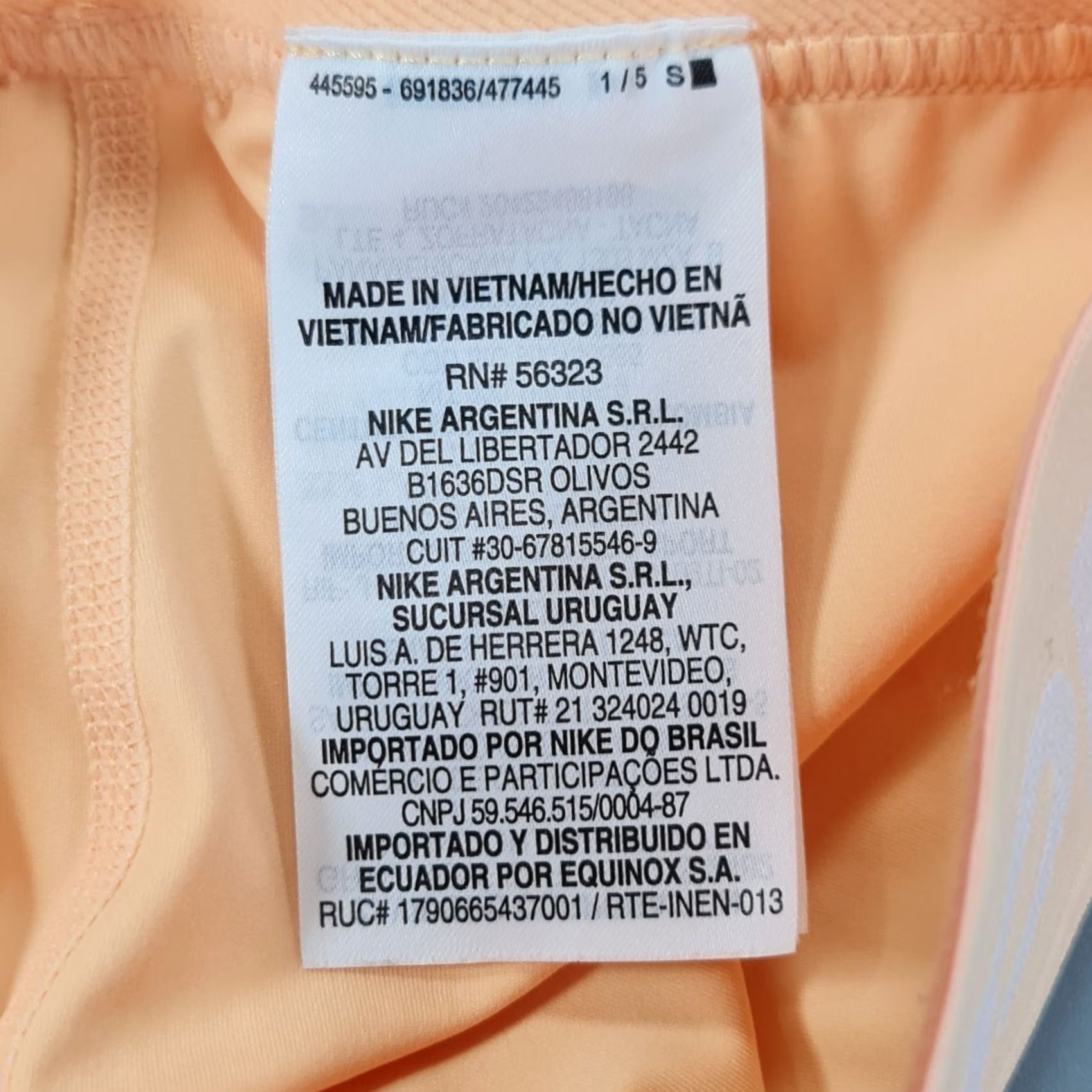 Nike VINTAGE Nike Pro Womens Leggings Orange Small High Rise Tight Fit 7/8 Length CU4718-884 Size 28" / US 6 / IT 42 - 7 Thumbnail