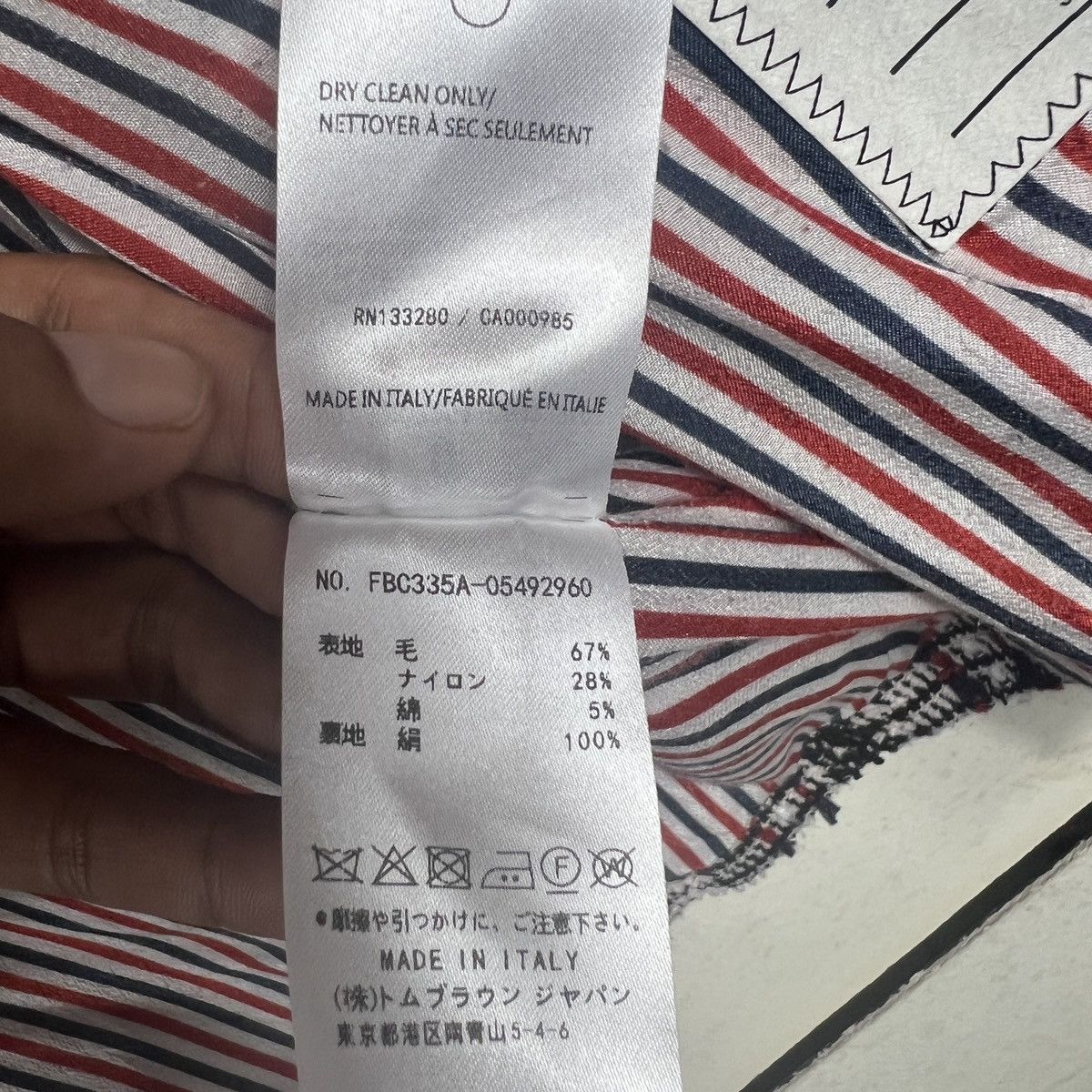 Thom Browne Thom Browne Red Prince of Wales Tweed Sack Blazer Size 36 Size US S / EU 44-46 / 1 - 23 Thumbnail
