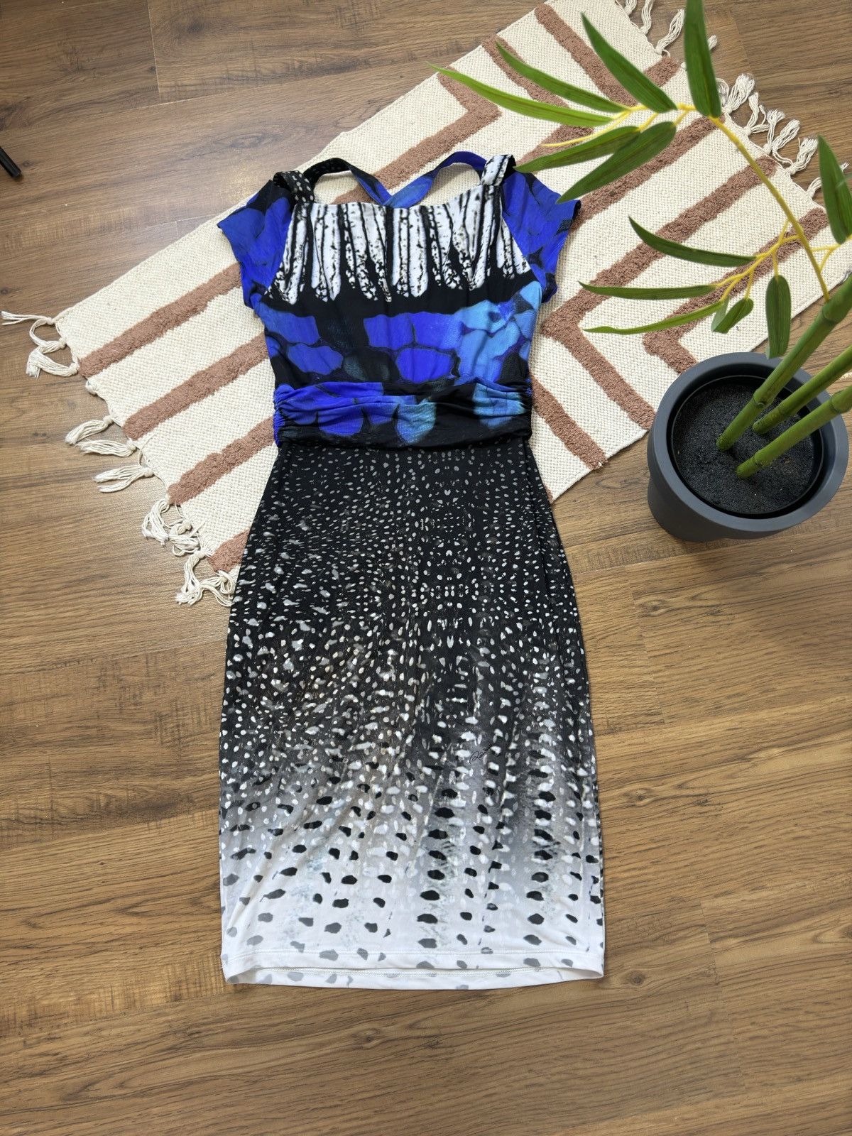 Roberto Cavalli VINTAGE ROBERTO CAVALLI GRUNGE MAXI DRESS Size M / US 6-8 / IT 42-44 - 7 Thumbnail