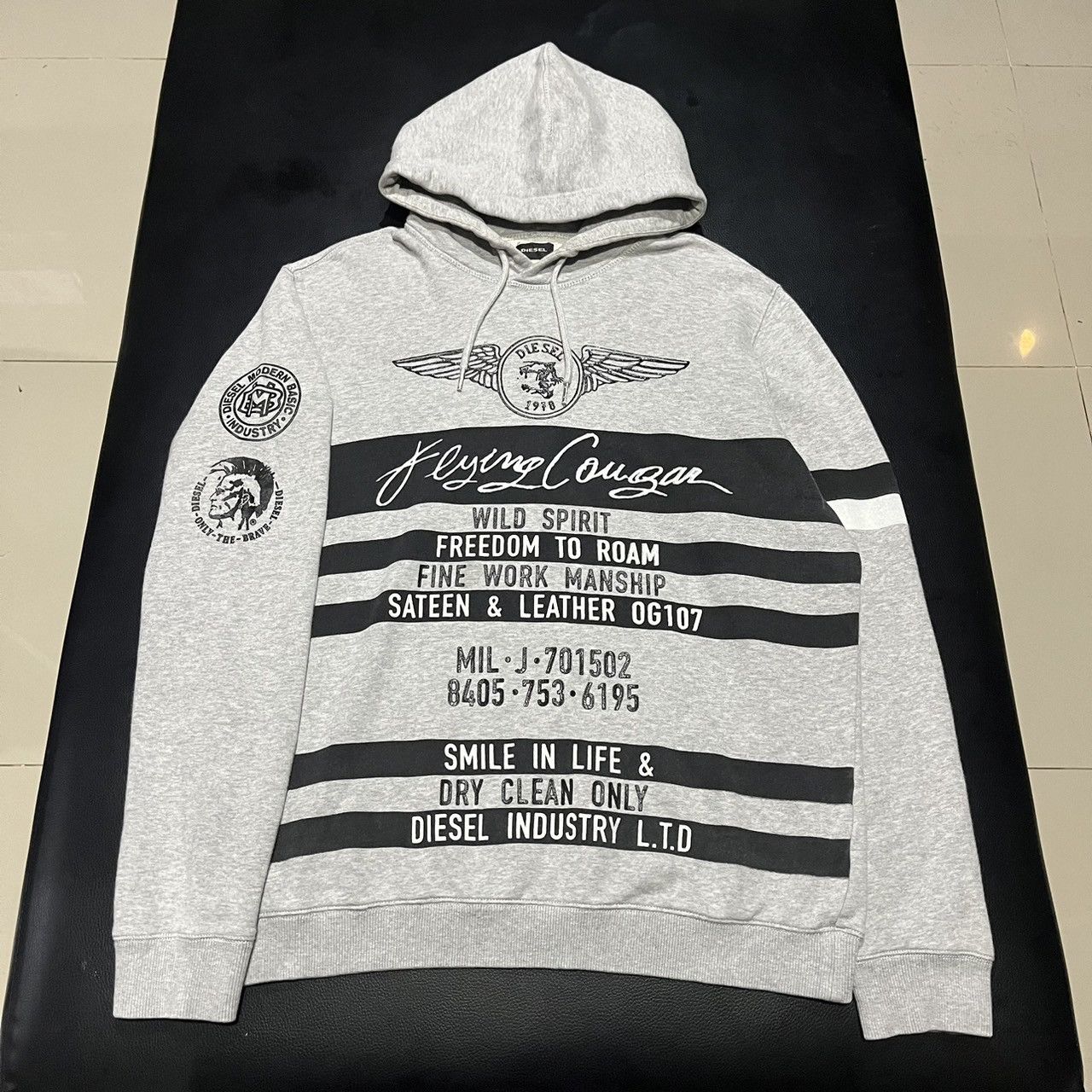 Diesel Diesel Flying Cougars‎ Hoodie Size US M / EU 48-50 / 2 - 5 Thumbnail