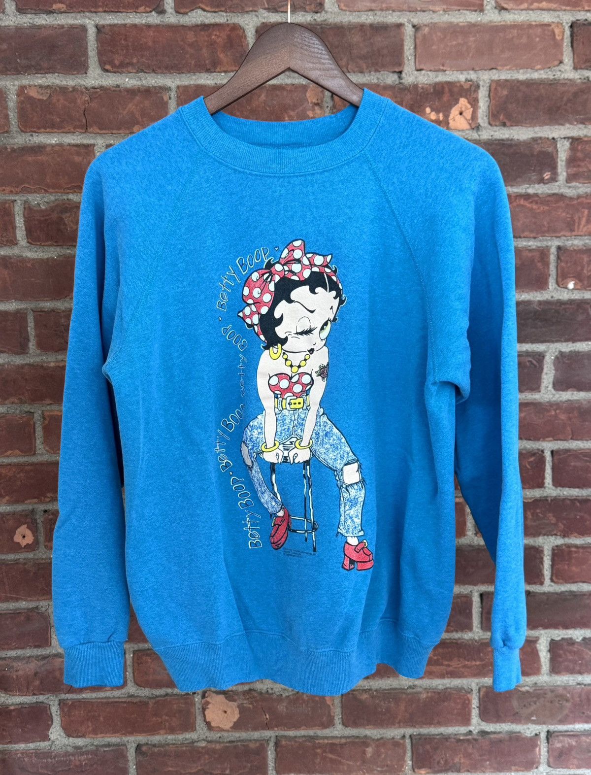 Vintage Vintage 90s Betty Boop Crewneck Sweatshirt - Oversized Print Size US L / EU 52-54 / 3 - 1 Thumbnail