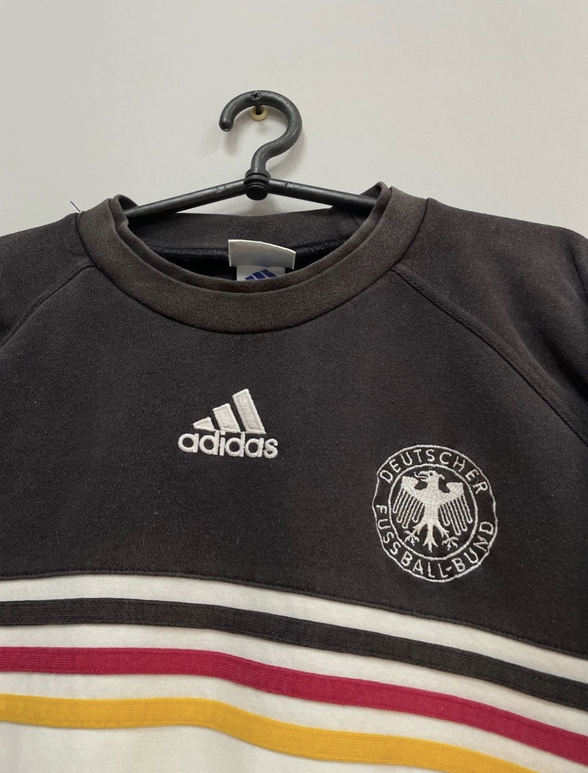 Adidas Germany Vintage Adidas Football Jersey Sweatshirt 90s Size US XL / EU 56 / 4 - 4 Thumbnail