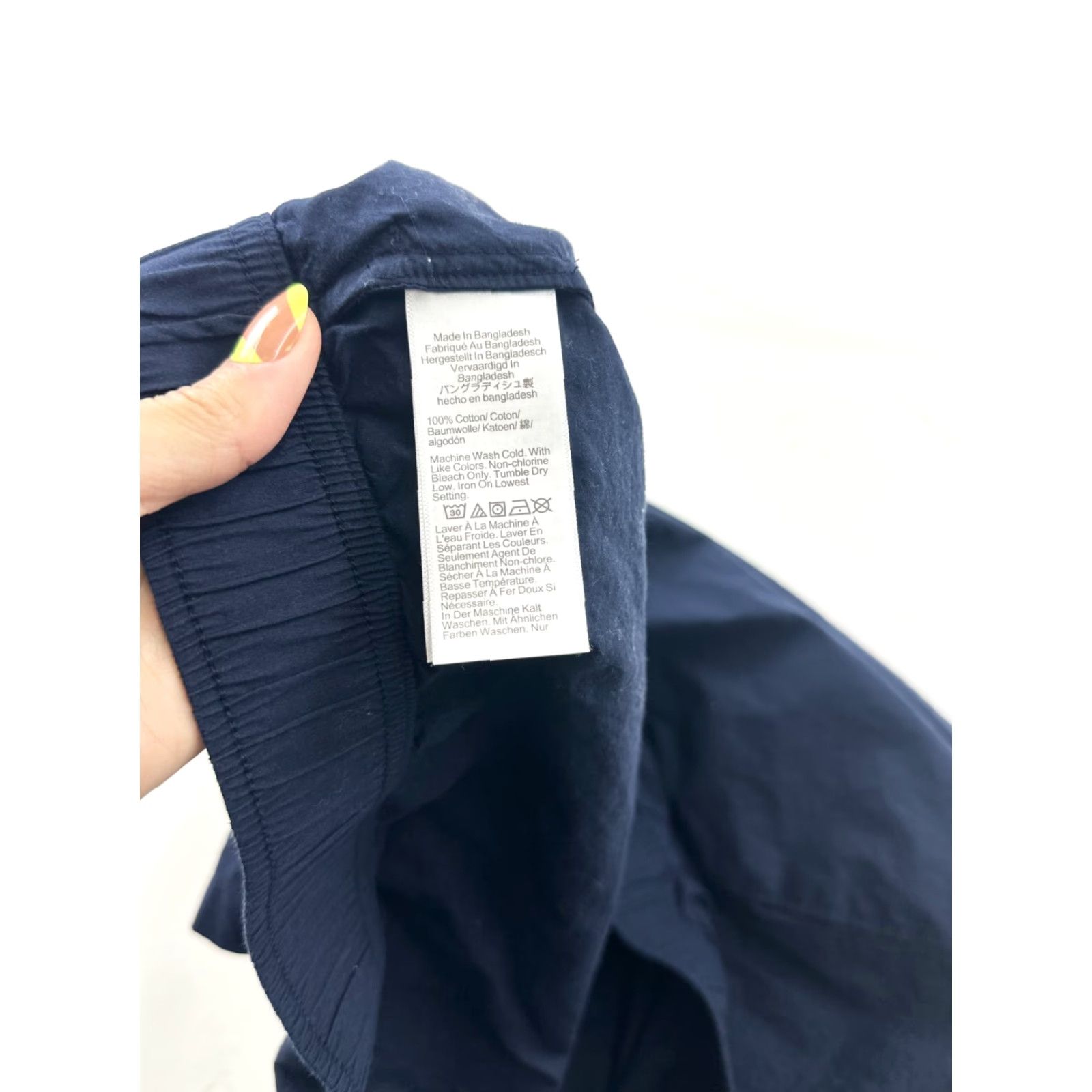 J.Crew J.Crew Shorts Womens 3X Plus Navy Blue Cotton Sleep Elastic Waist Regular Fit Size 40" / US 18 - 5 Thumbnail