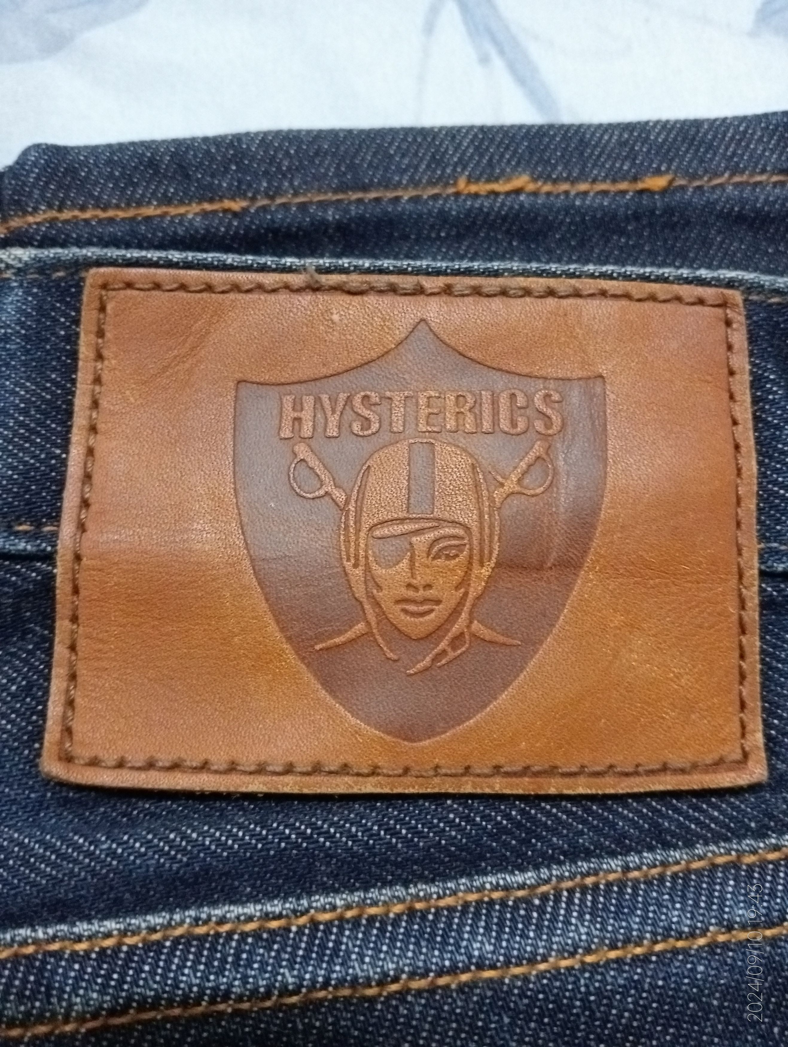 Hysteric Glamour Hysteric Glamour Raiders Logo Jeans Very Rare Made in Japan Size US 28 / EU 44 - 7 Thumbnail