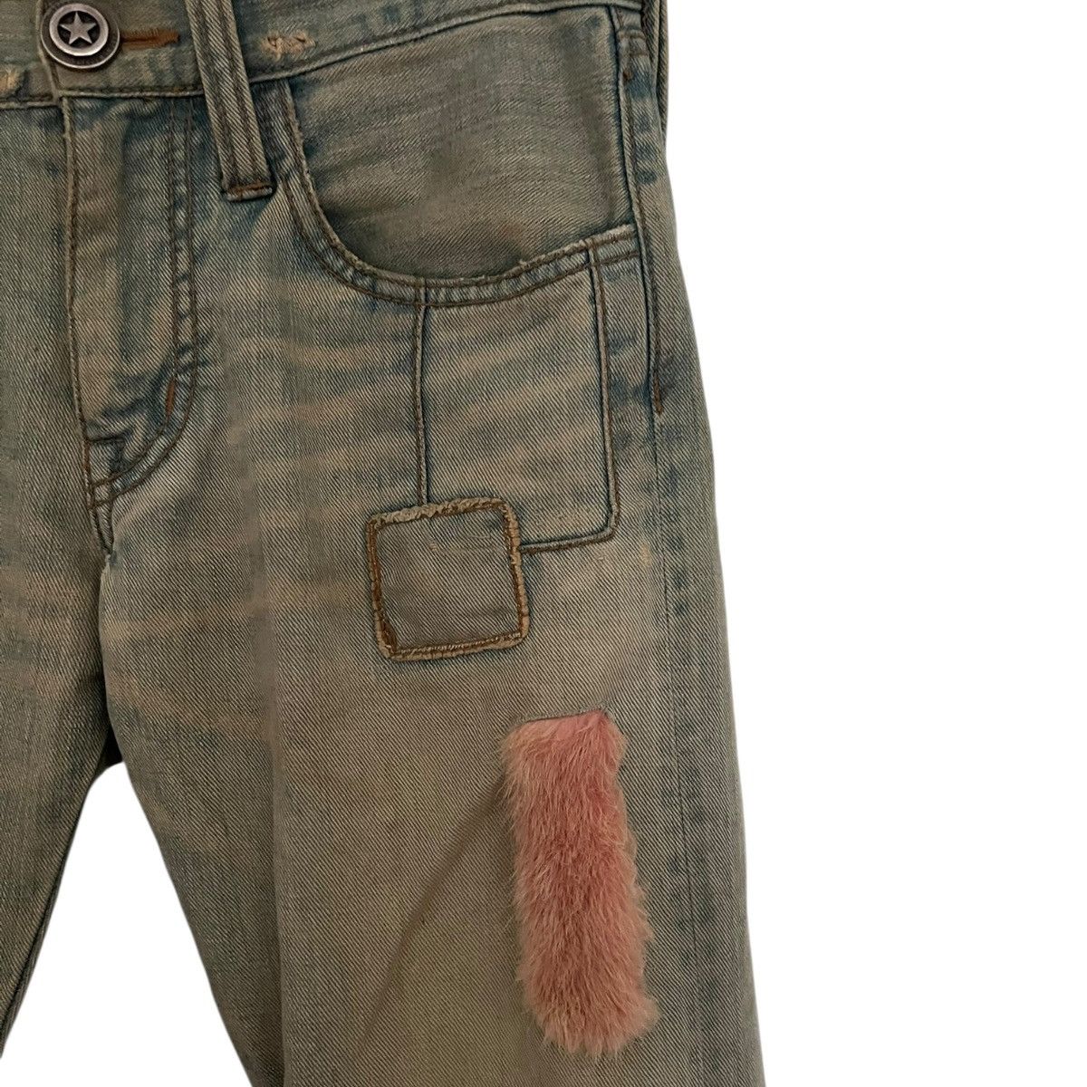 If Six Was Nine Led rewche denim w fur patch Size US 30 / EU 46 - 4 Thumbnail