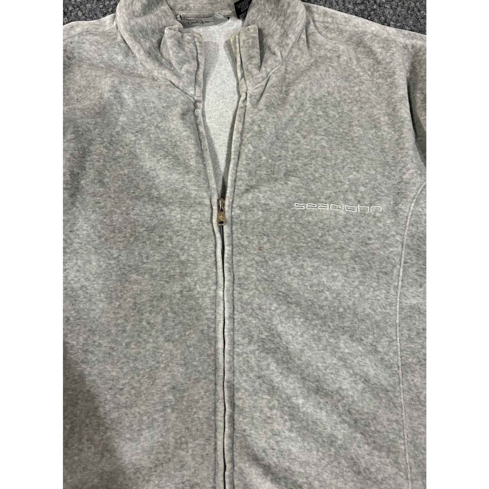 Sean John Sean John Sweatshirt Mens Large Gray Full Zip Track Jacket Pockets Logo Size US L / EU 52-54 / 3 - 6 Thumbnail