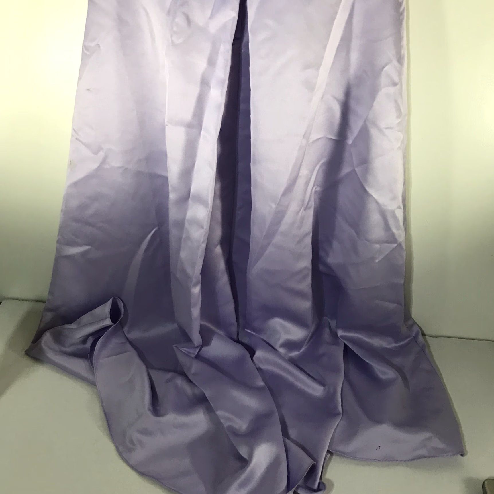 JCPenney VINTAGE JCPenney Alfred Angelo Women's Formal Dress 18 Purple A-line Satin Lace Victorian US Size 3XL / US 20-22 - 6 Thumbnail