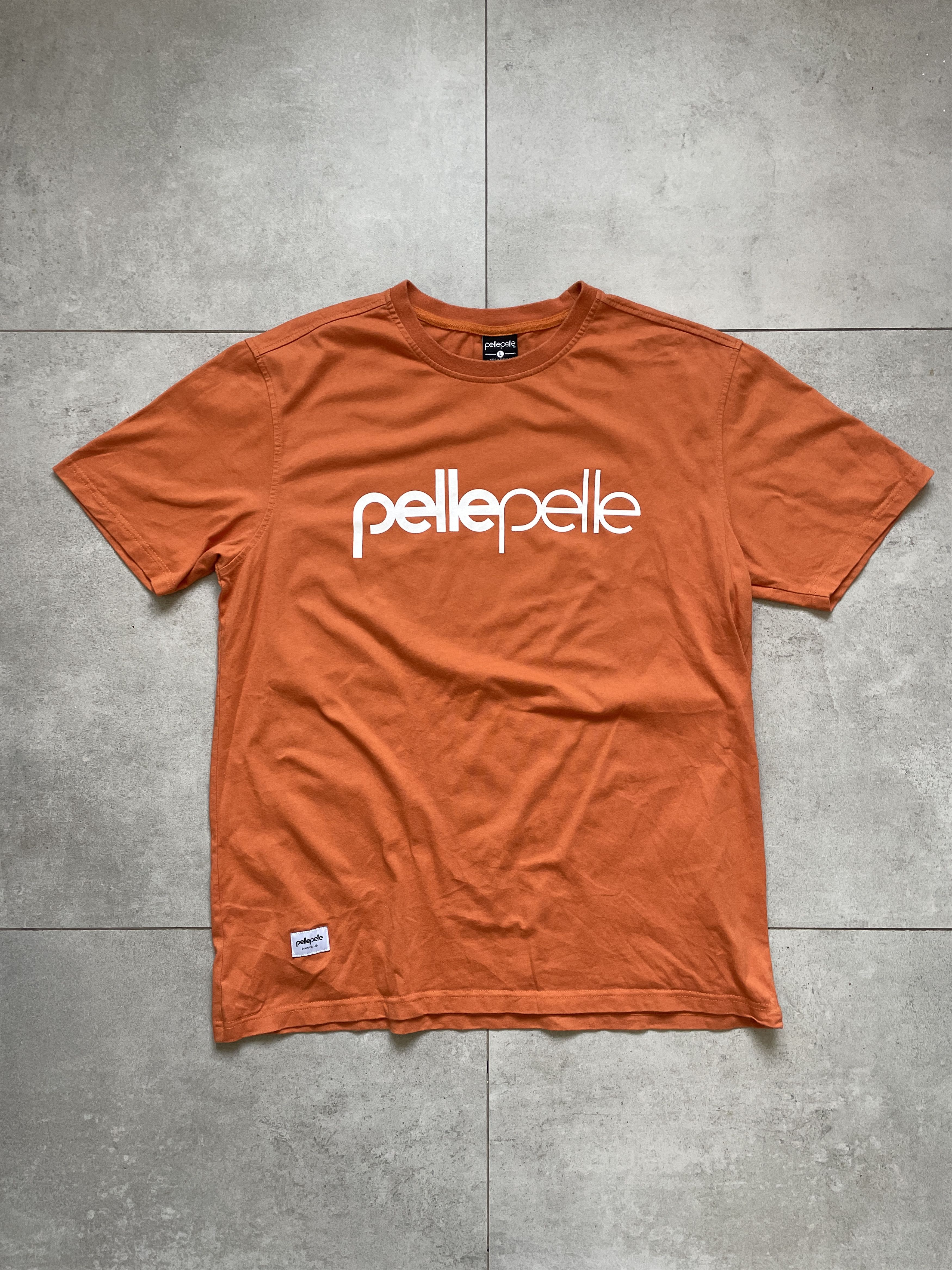 Pelle Pelle Y2K PELLE PELLE ORANGE RAP HIP HOP BAGGY TEE Size US L / EU 52-54 / 3 - 1 Thumbnail