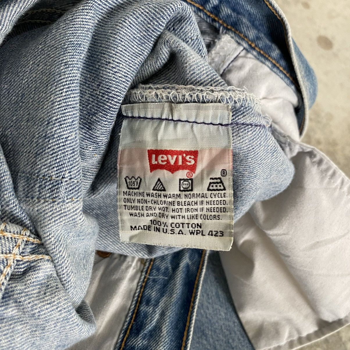 Levi's Vintage Levis 501 Faded Stonewashed Blue Distressed Jeans Size US 32 / EU 48 - 16 Thumbnail