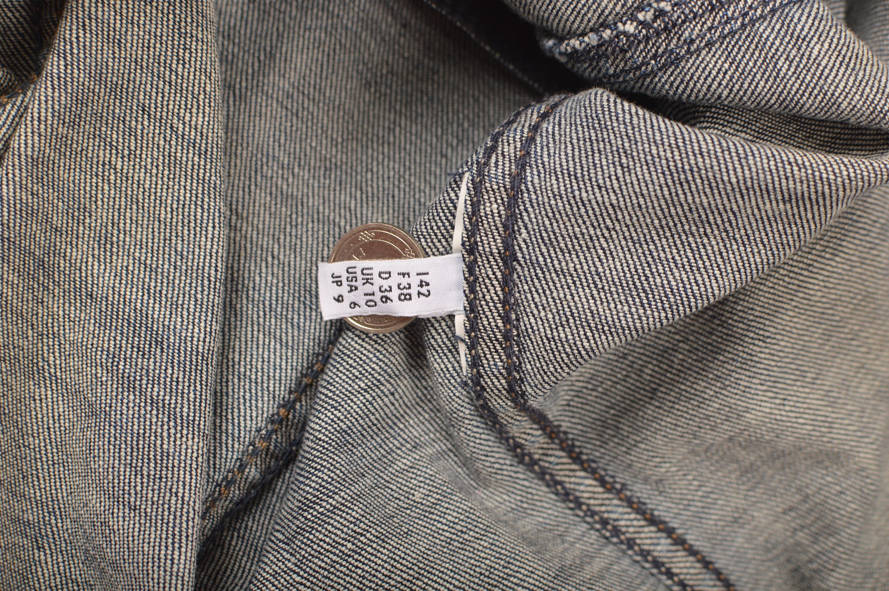 Designer High Use Womens Blue Denim Jacket Size M / US 6-8 / IT 42-44 - 6 Thumbnail